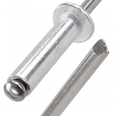 Spreiz-Blindnieten ALU/STAHL Grosskopf-14mm 4,8x21mm 200 Stück Spreiz-Blindnieten ALU/STAHL Grosskopf-14mm 4,8x21mm 200 Stück