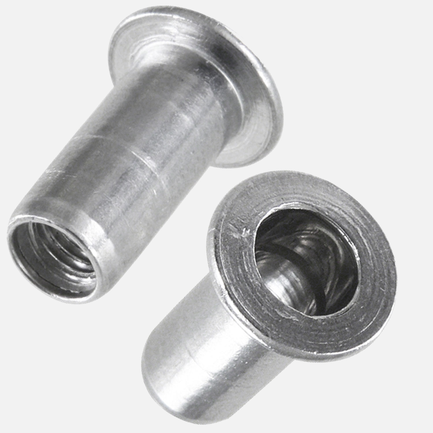 Blindnietmuttern - Aluminium - Flachkopf - Mehrbereichsschaft