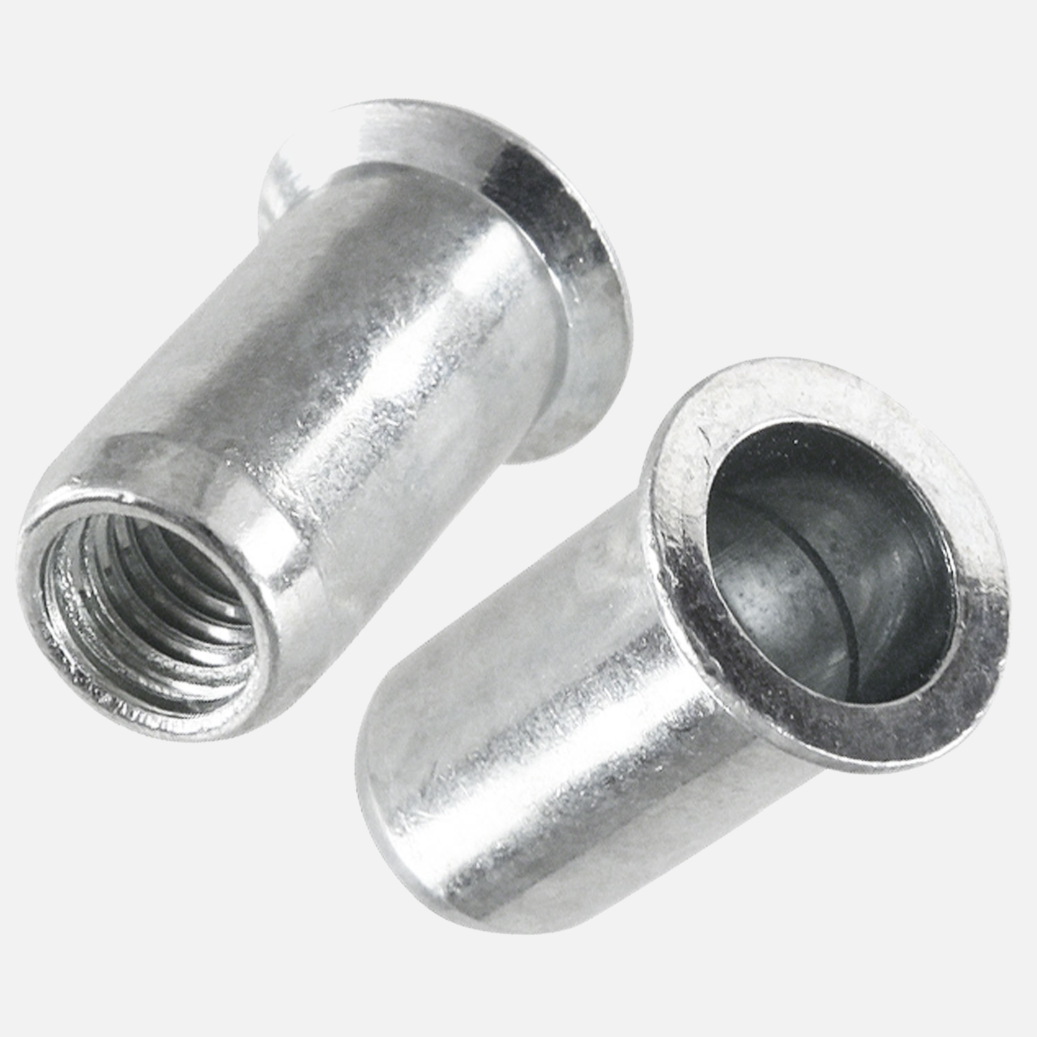 Blindnietmuttern - verzinkt - Mehrbereichsschaft - Senkkopf