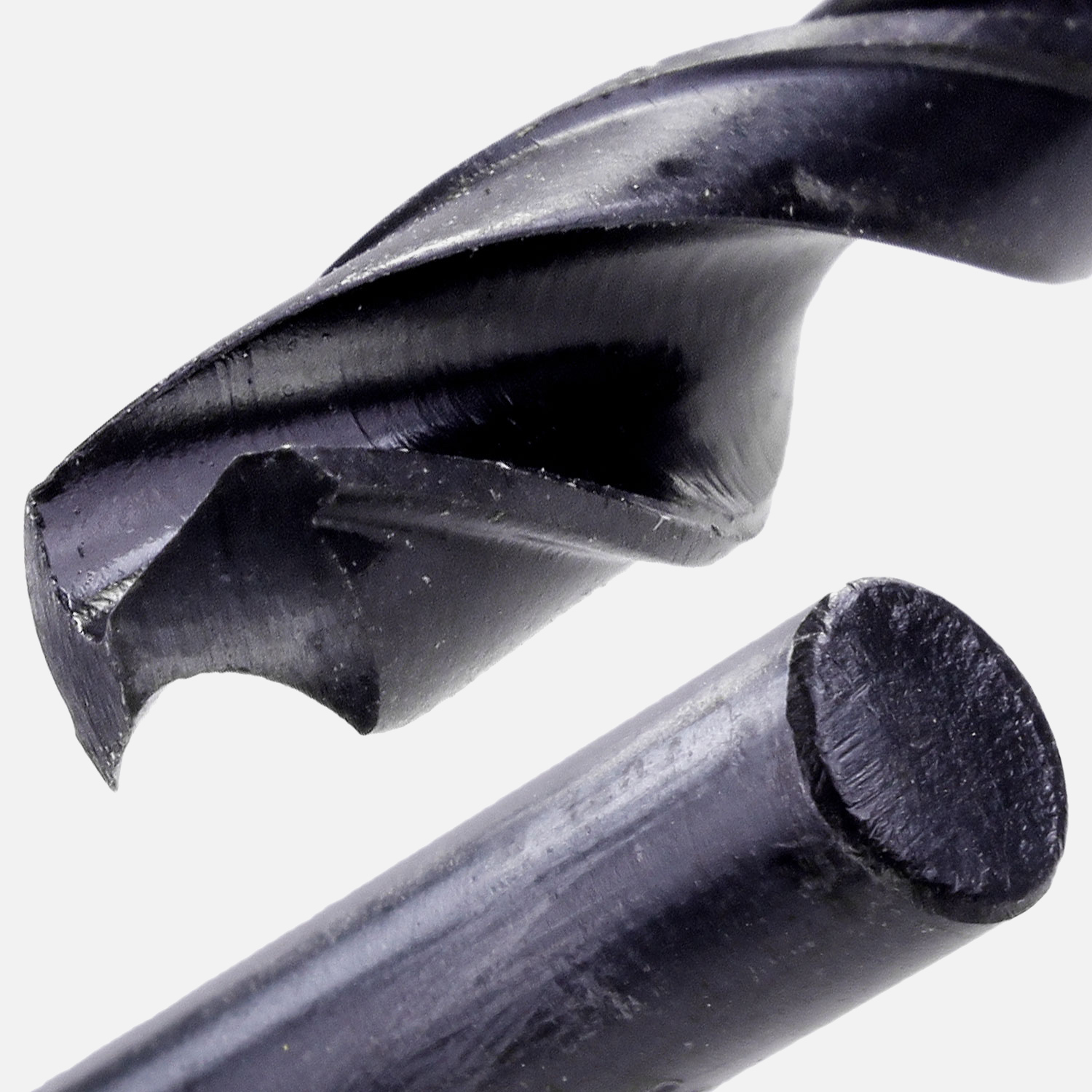 Detailansicht vom Spiralbohrer