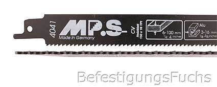 Detailansicht MPS Säbelsägeblatt