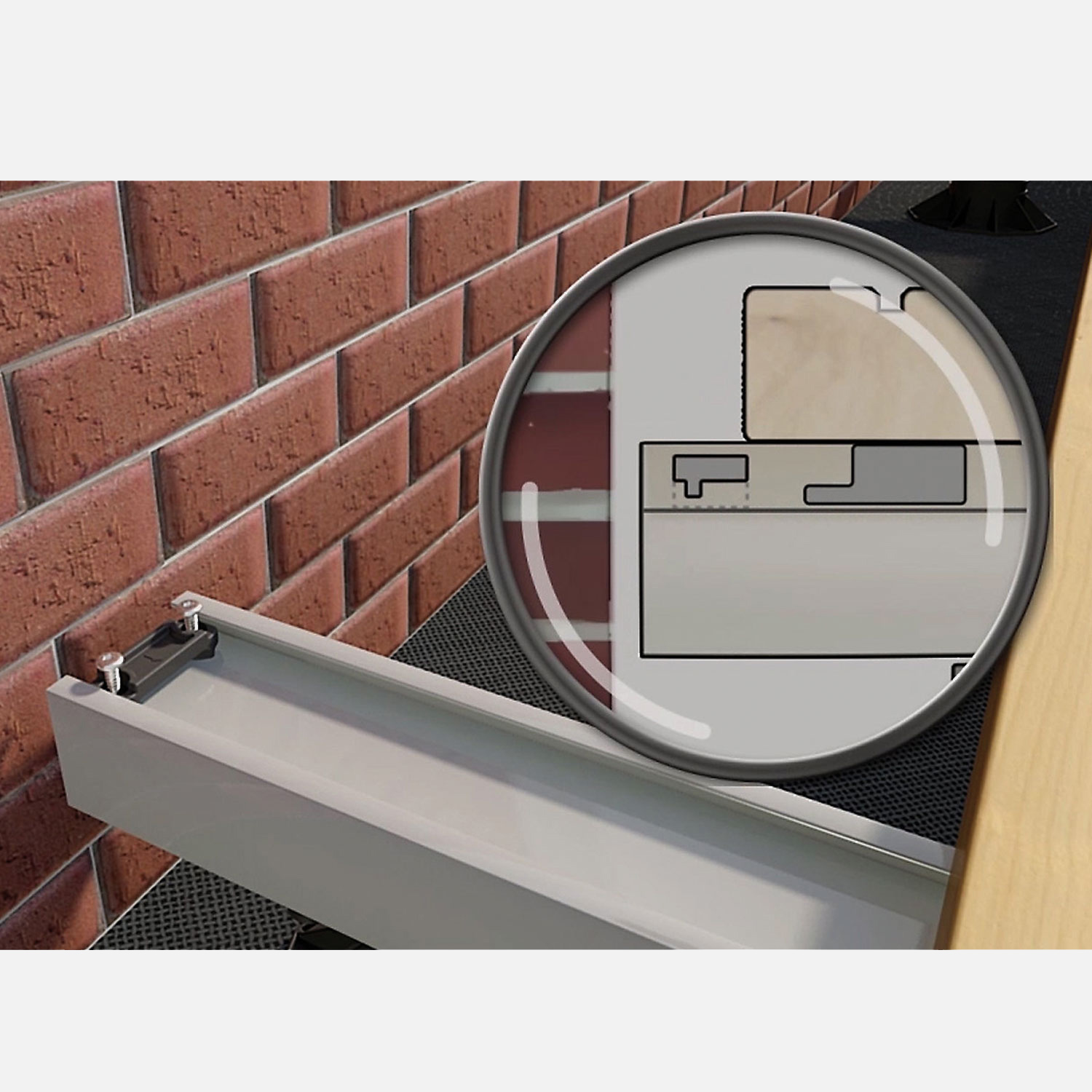 Detailansicht eines eingebauten StarterClip