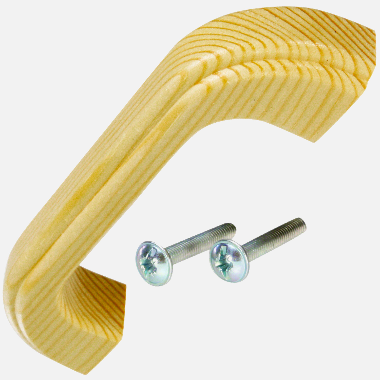 Moebelgriff-Buegel aus weissem Kunststoff