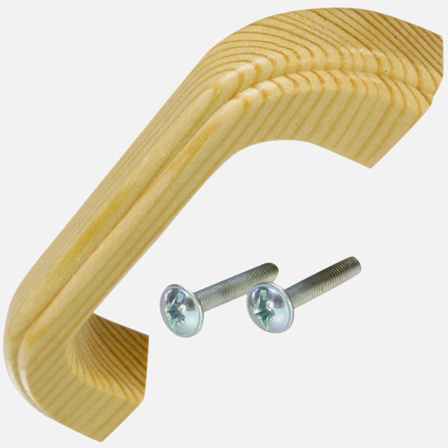 Moebelgriff-Buegel aus weissem Kunststoff