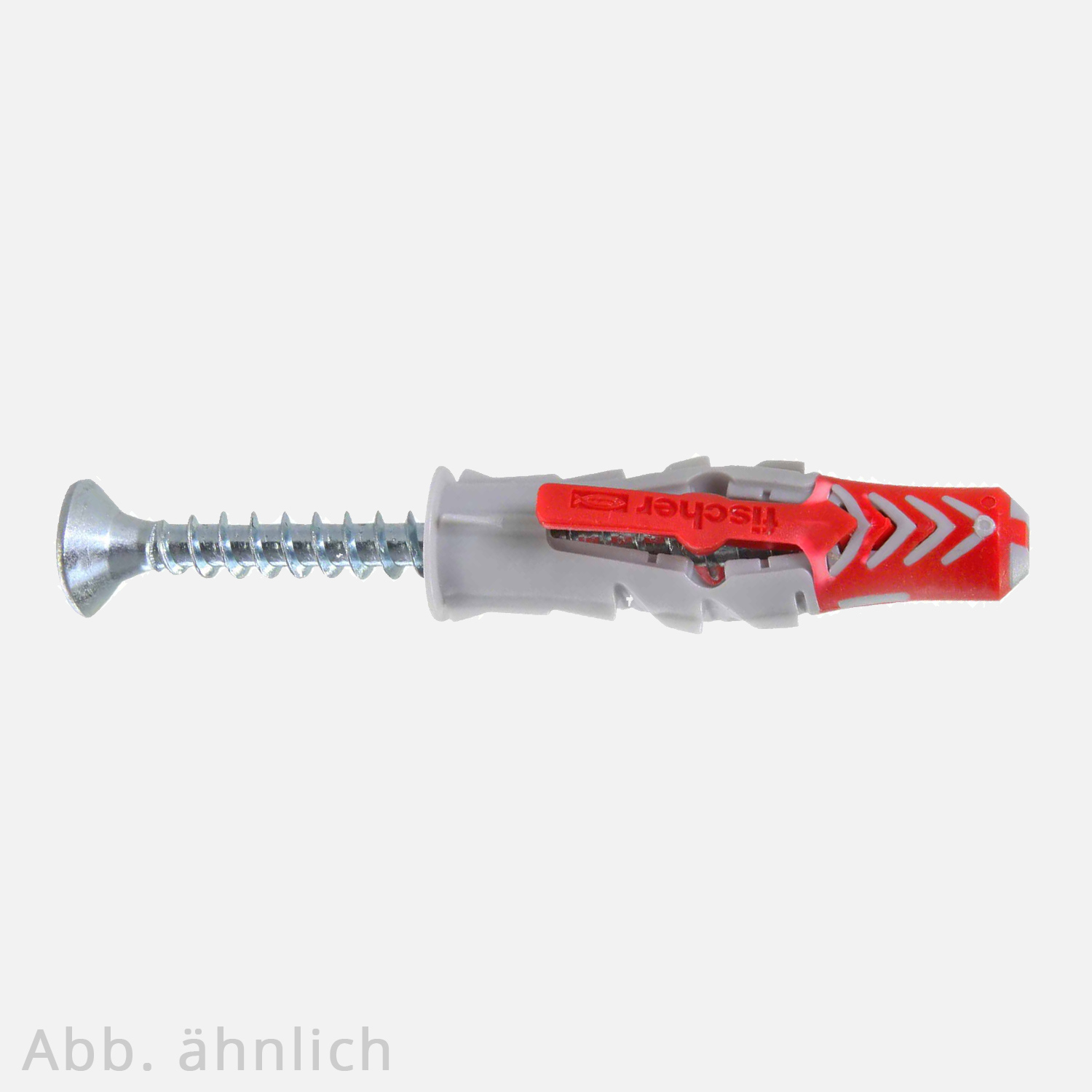 fischer DUOPOWER Dübel rot-grau mit Schraube