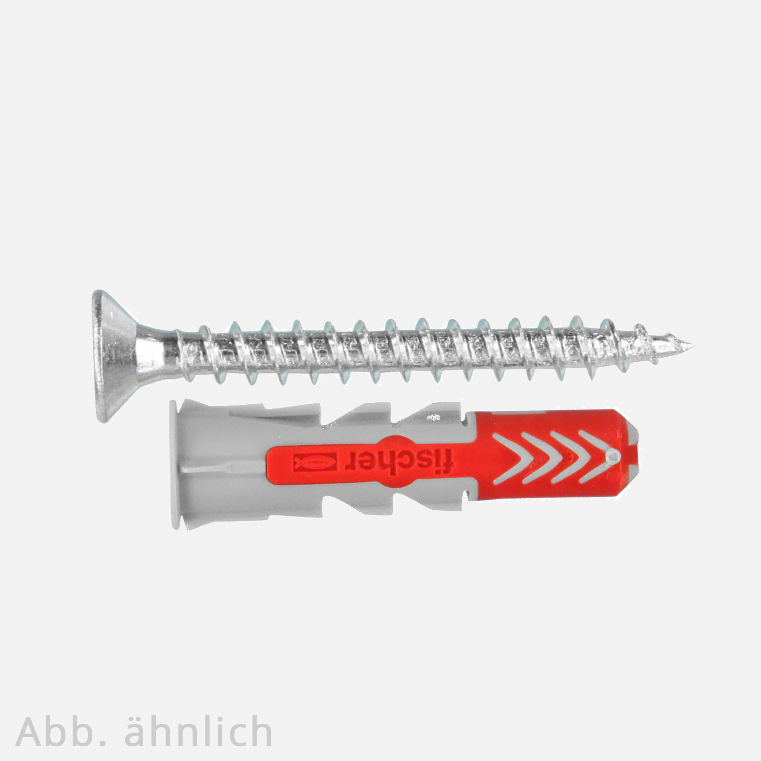 fischer DUOPOWER Dübel rot-grau mit Senkkopfschraube