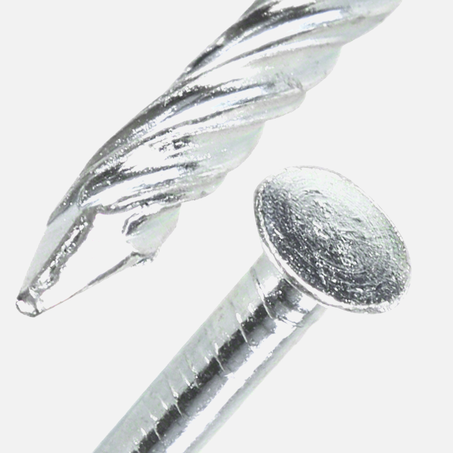 Detailansicht BÄR Drallhaft - Schraube Senkkopf galvanisch verzinkt