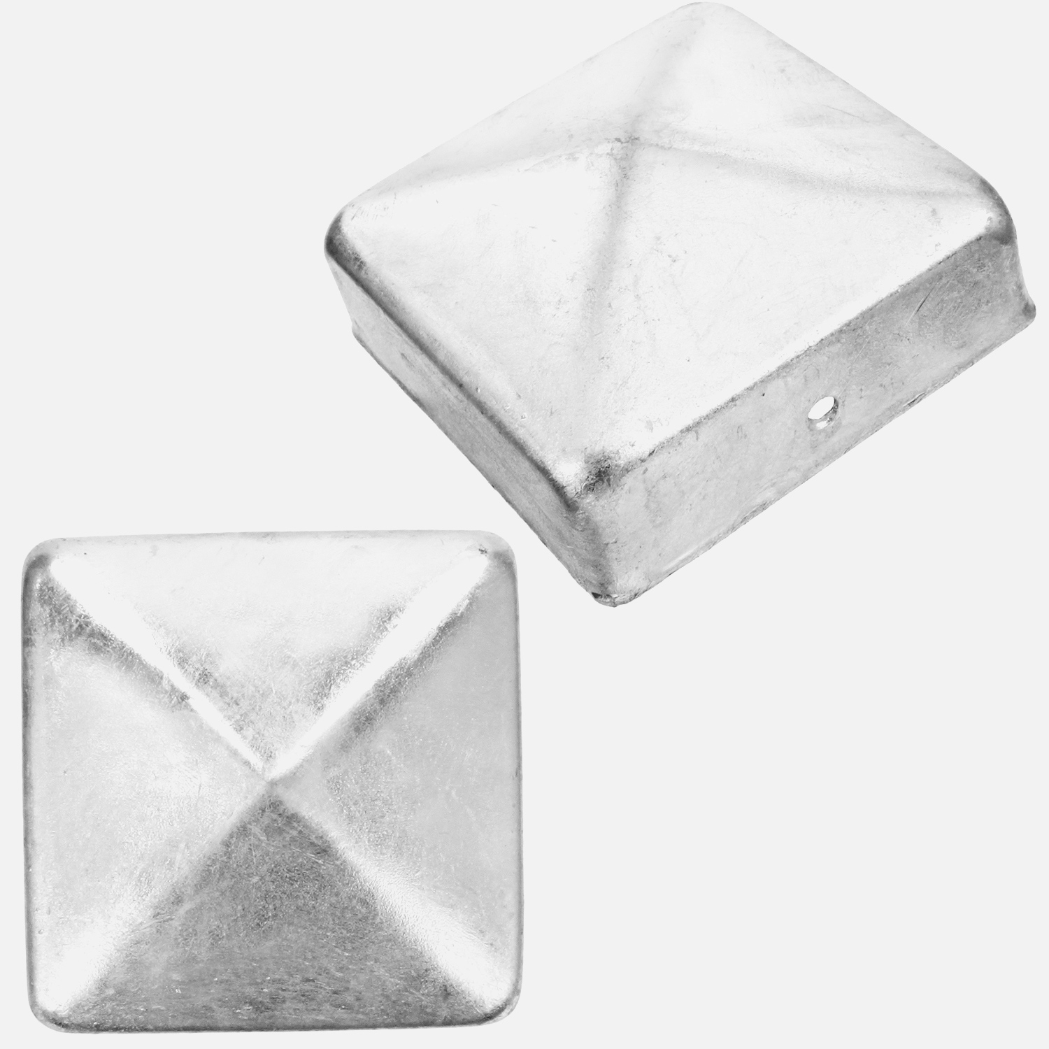 3D Detailansicht Pfostenkappen Edelstahl