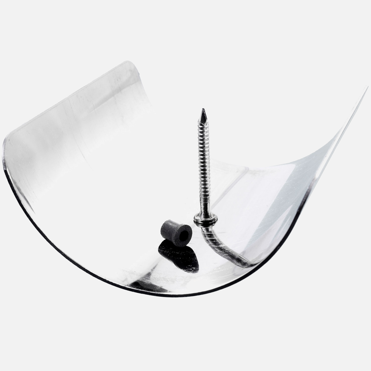 Pfostenkappe halbrund Edelstahl A2