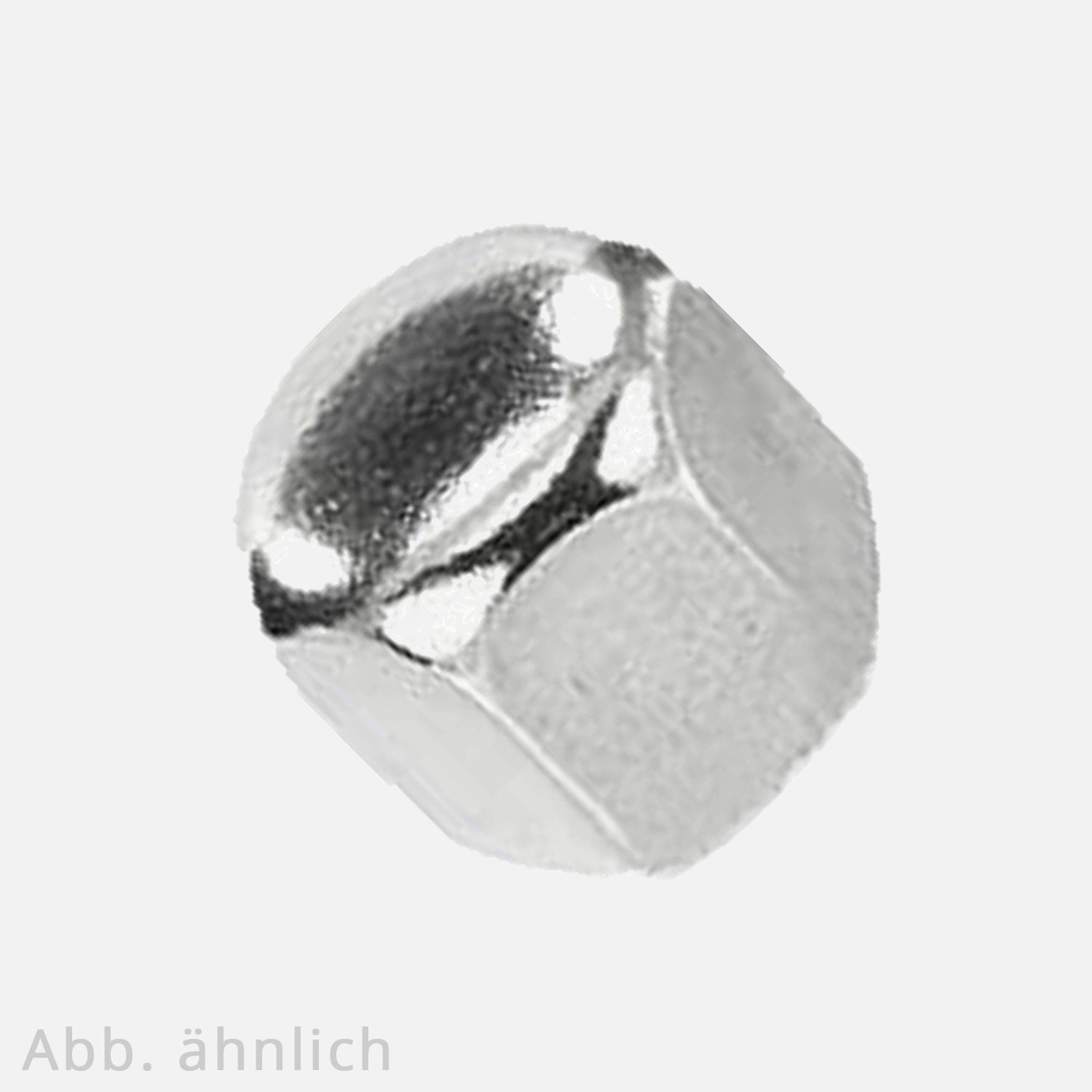 25 Sechskant-Hutmuttern, niedrige Form DIN 917 Edelstahl A2 M10