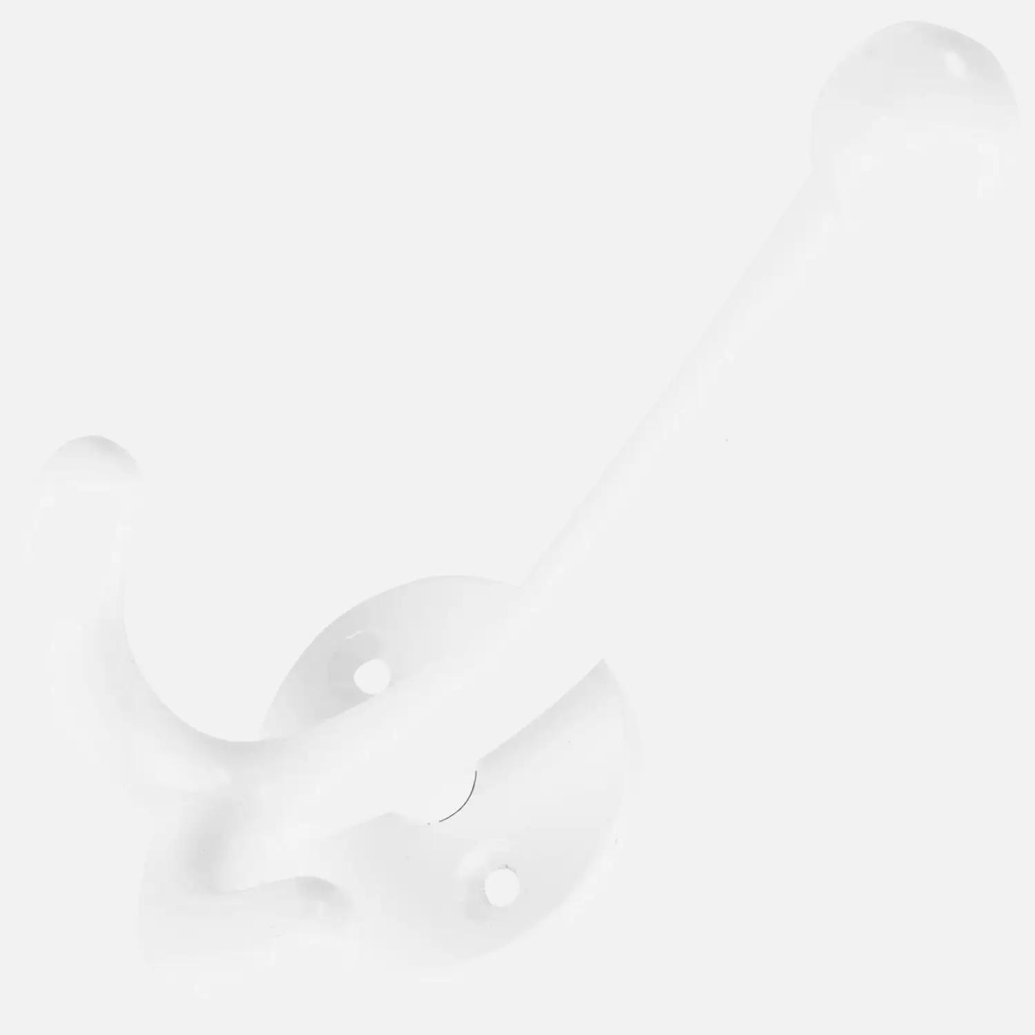 1 HSI Huthaken Aluminium-Guß weiß beschichtet 120mm