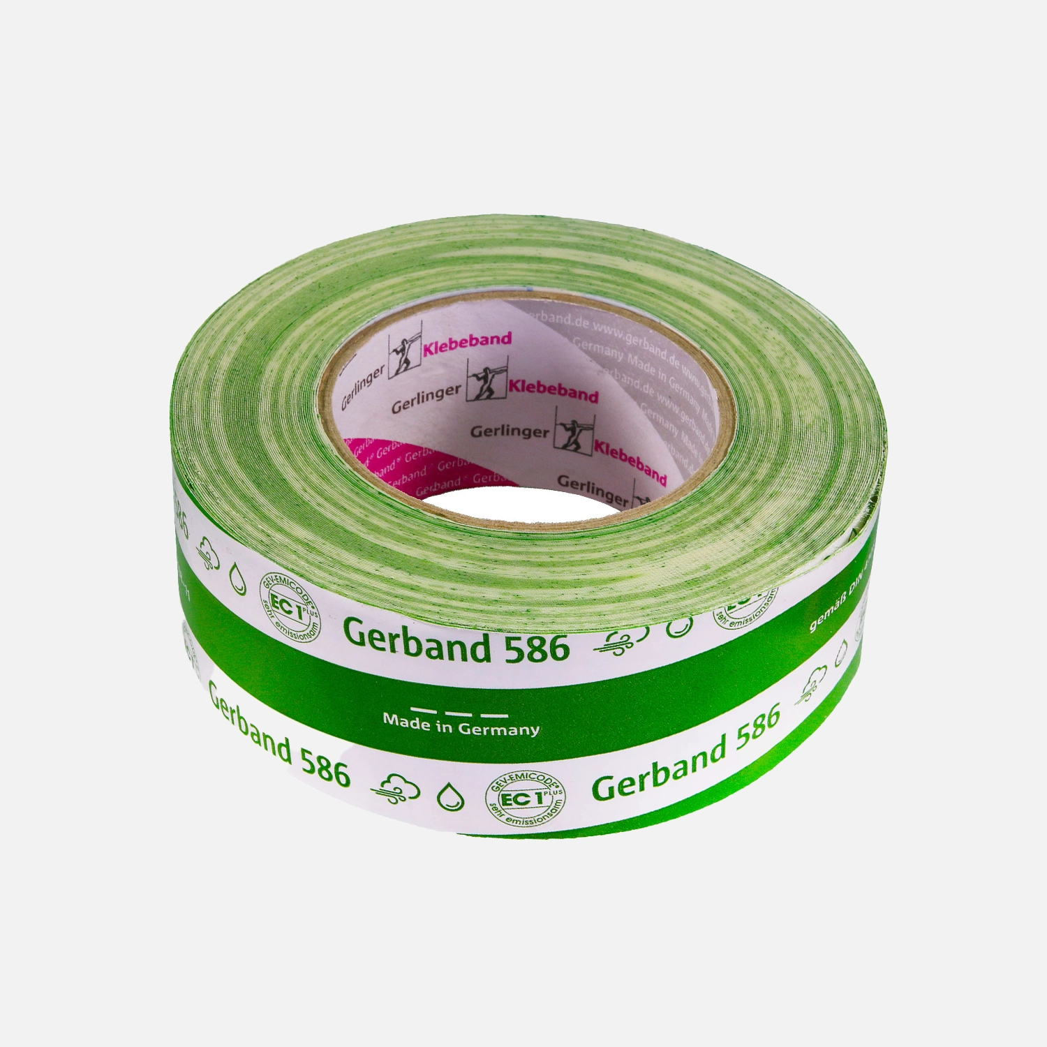 1 Rolle Gerband 586 hermetic,Dampfsperrklebeband/Anschlüße, grün, 50 mm, 25m