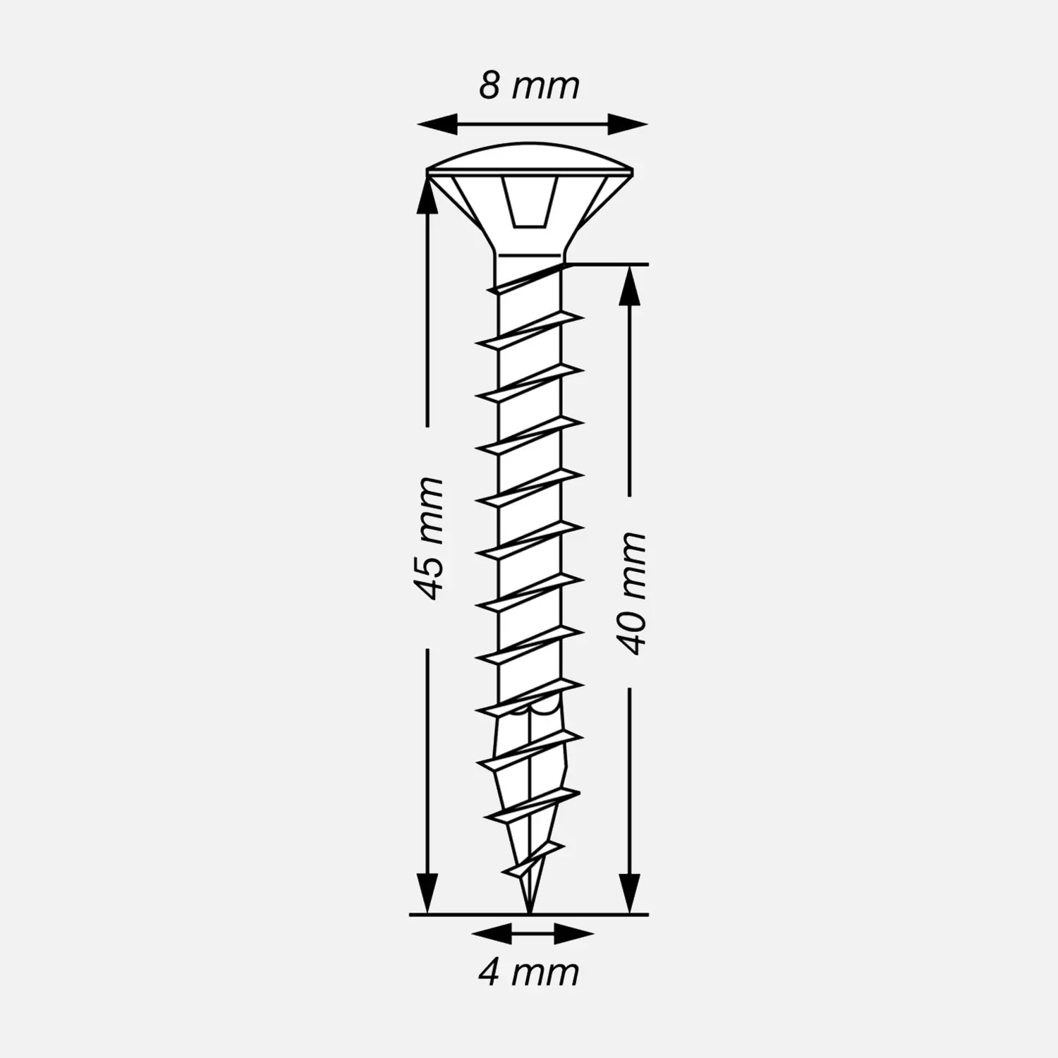 200 SPAX Universalschrauben A2 Linsensenkkopf Torx 4x45