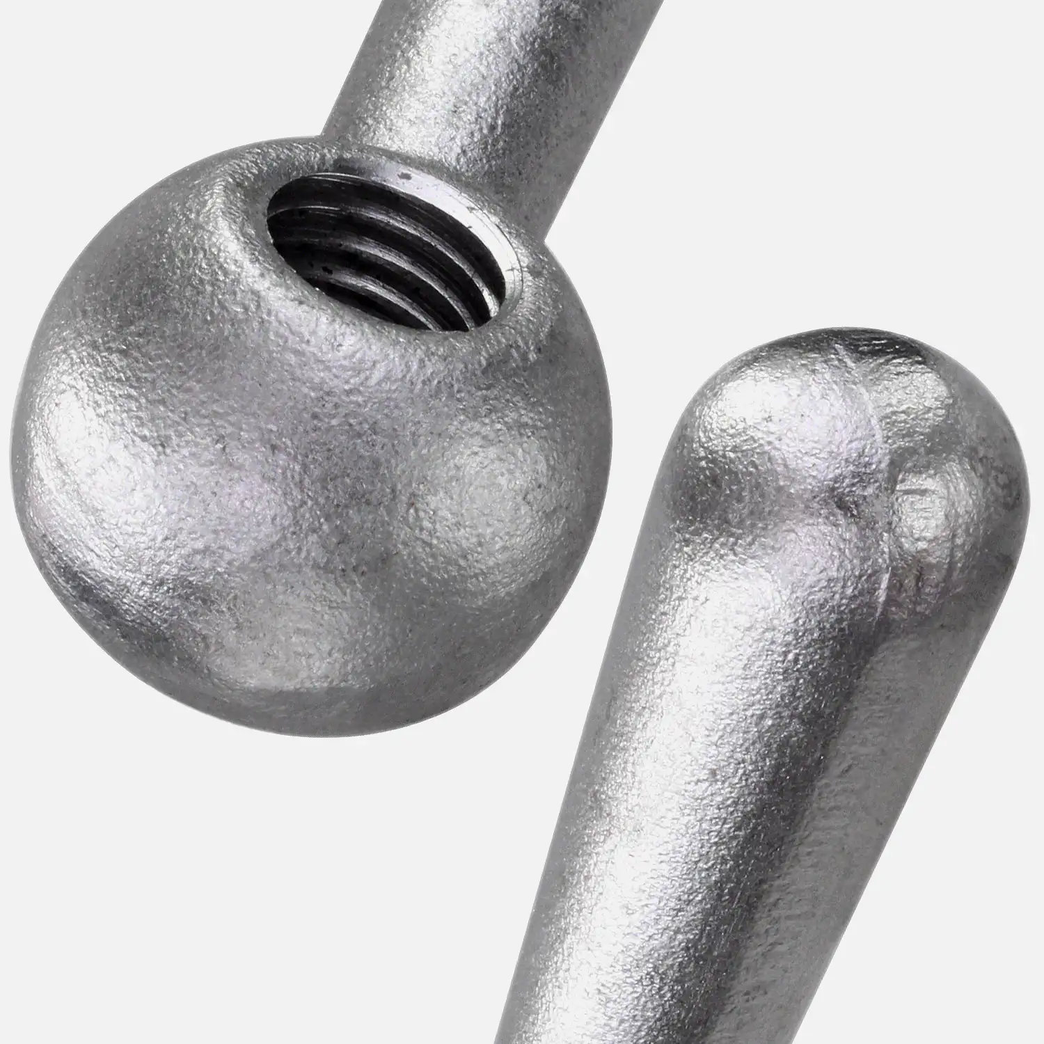 1 Kegelgriff 160 mm Grifflänge - DIN 99 - M20 Innengewinde - Edelstahl A2