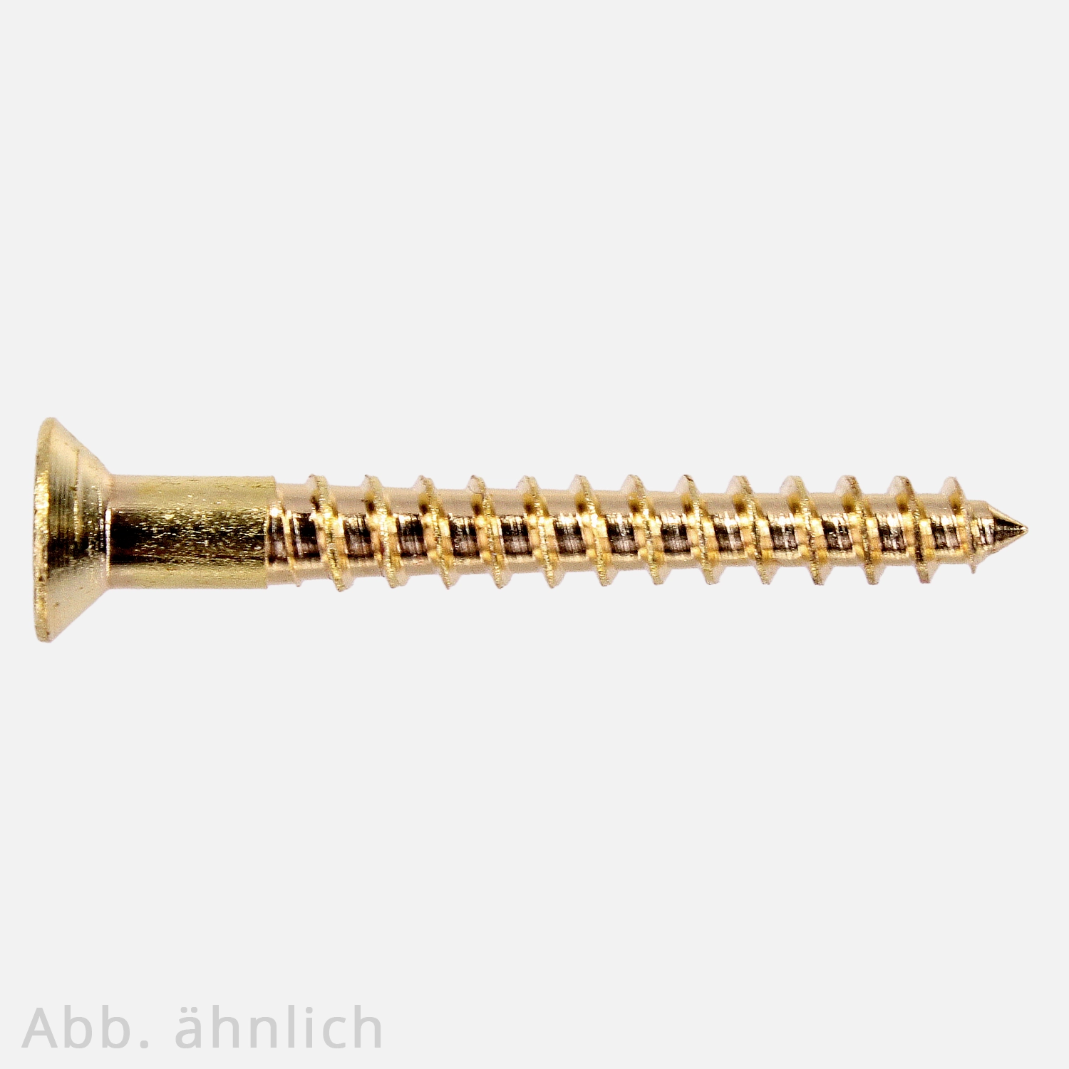 200 Holzschrauben Senkkopf DIN 7997 Messing blank 4x40