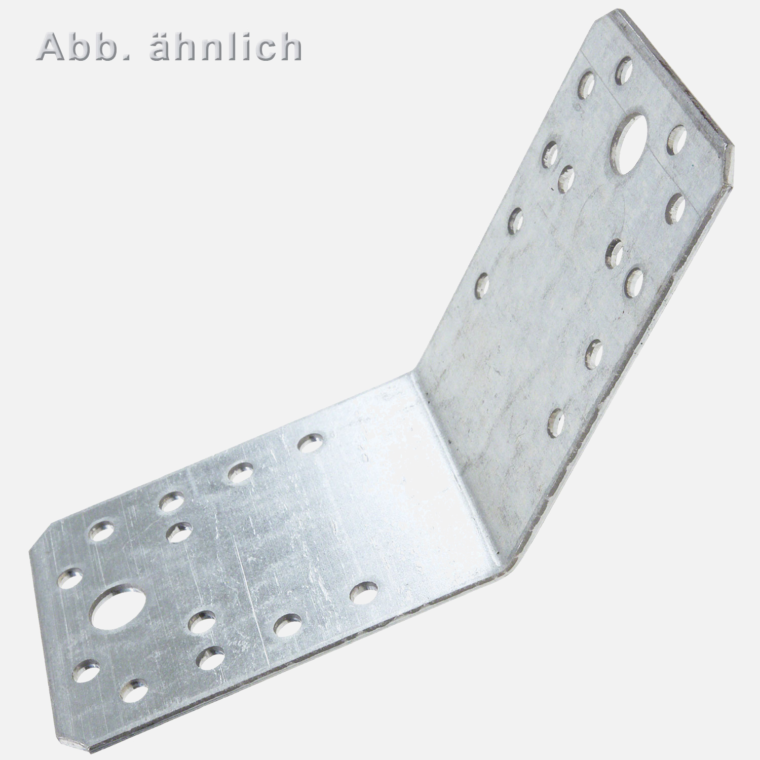 5 Alberts Winkelverbinder 65x90 mm - 26 Löcher - Stahl - sendzimirverzinkt