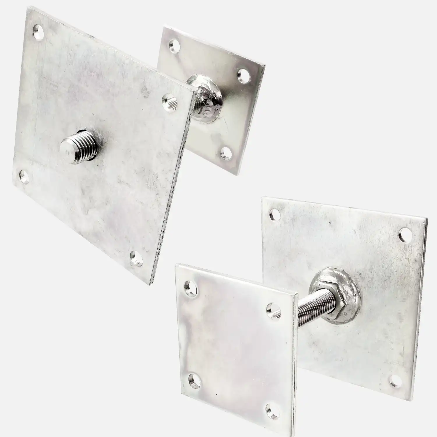 1 I-Pfostenträger, dickschichtpassiviert, aufdübelbar - höhenverstellbar, 150x150 mm