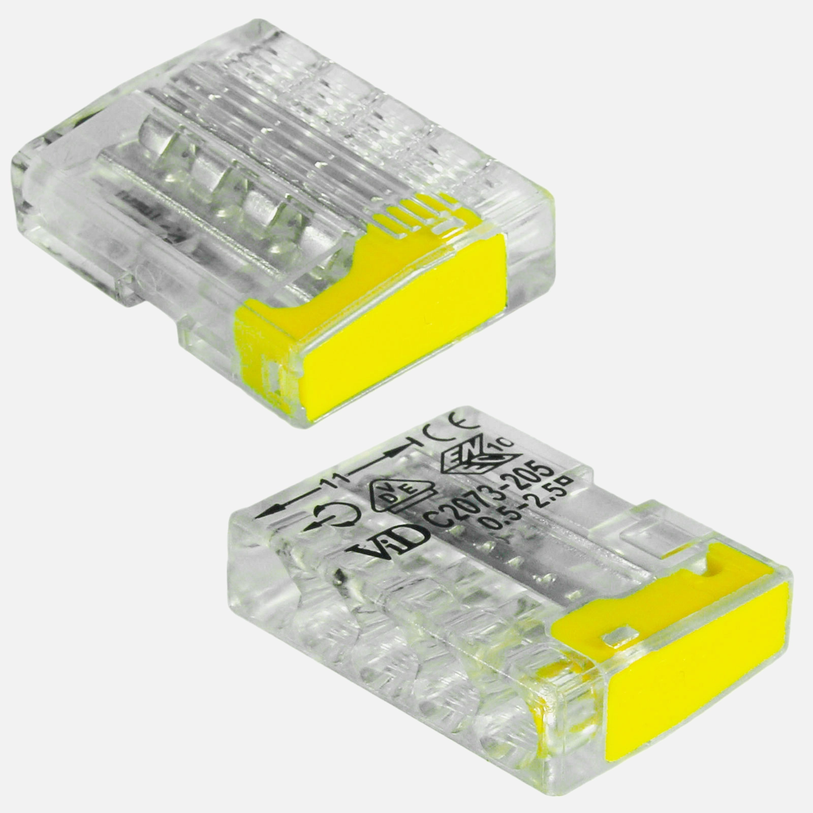 100 ViD Steckklemmen / Federzugklemmen - Polzahl: 5