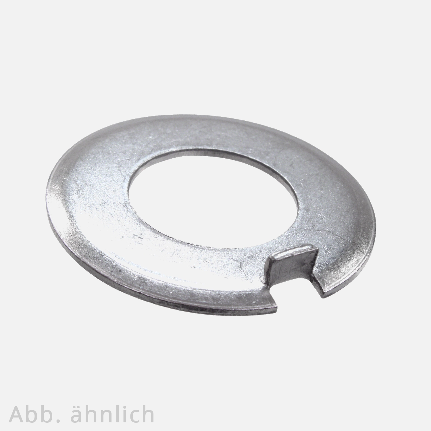 1 Scheibe mit Außennase für M56 - DIN 432 - blank