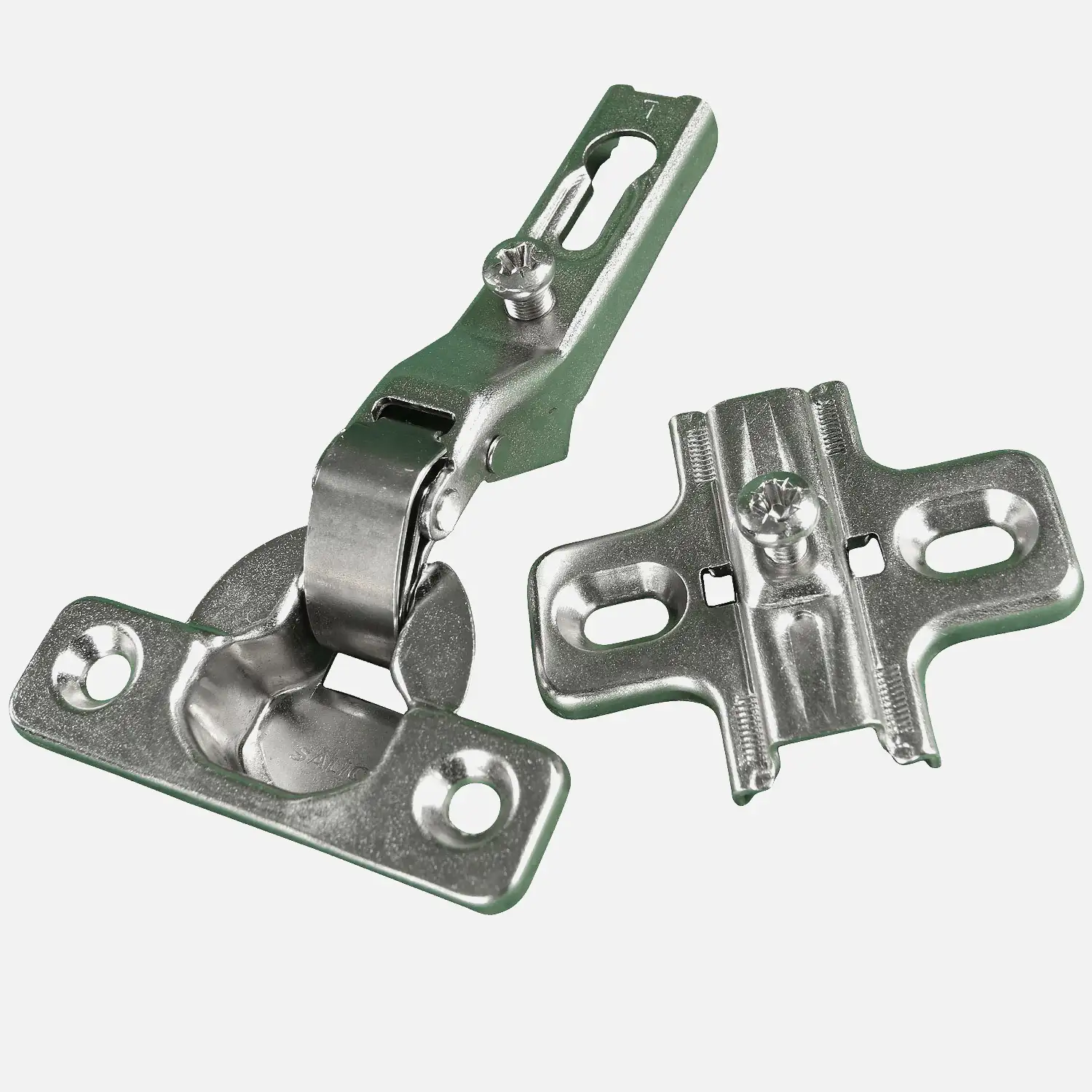 1 HSI Topfband - Mini mit Feder - für Außentür - vernickelt - 26mm