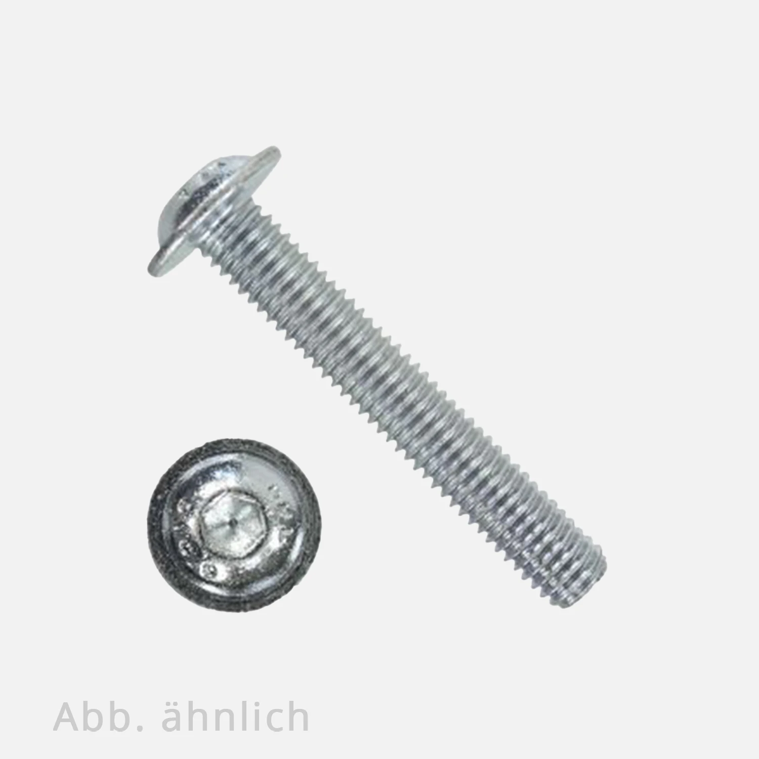 Linsenschraube | Innensechskant und Bund | ISO 7380-2 | 10.9