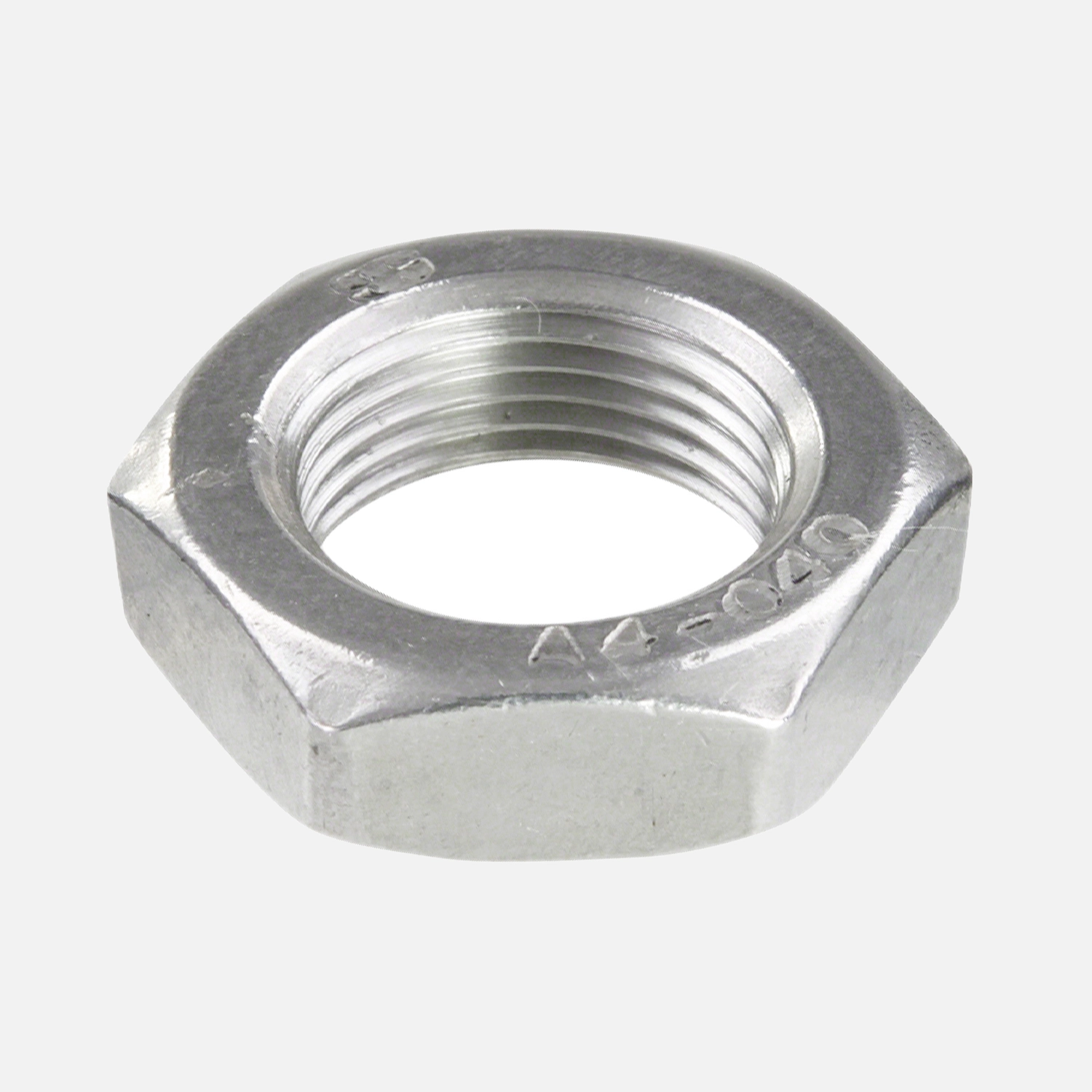 1 Sechskantmutter M20 - Feingewinde 1,5mm - niedrig, Form B - A4 - DIN 439