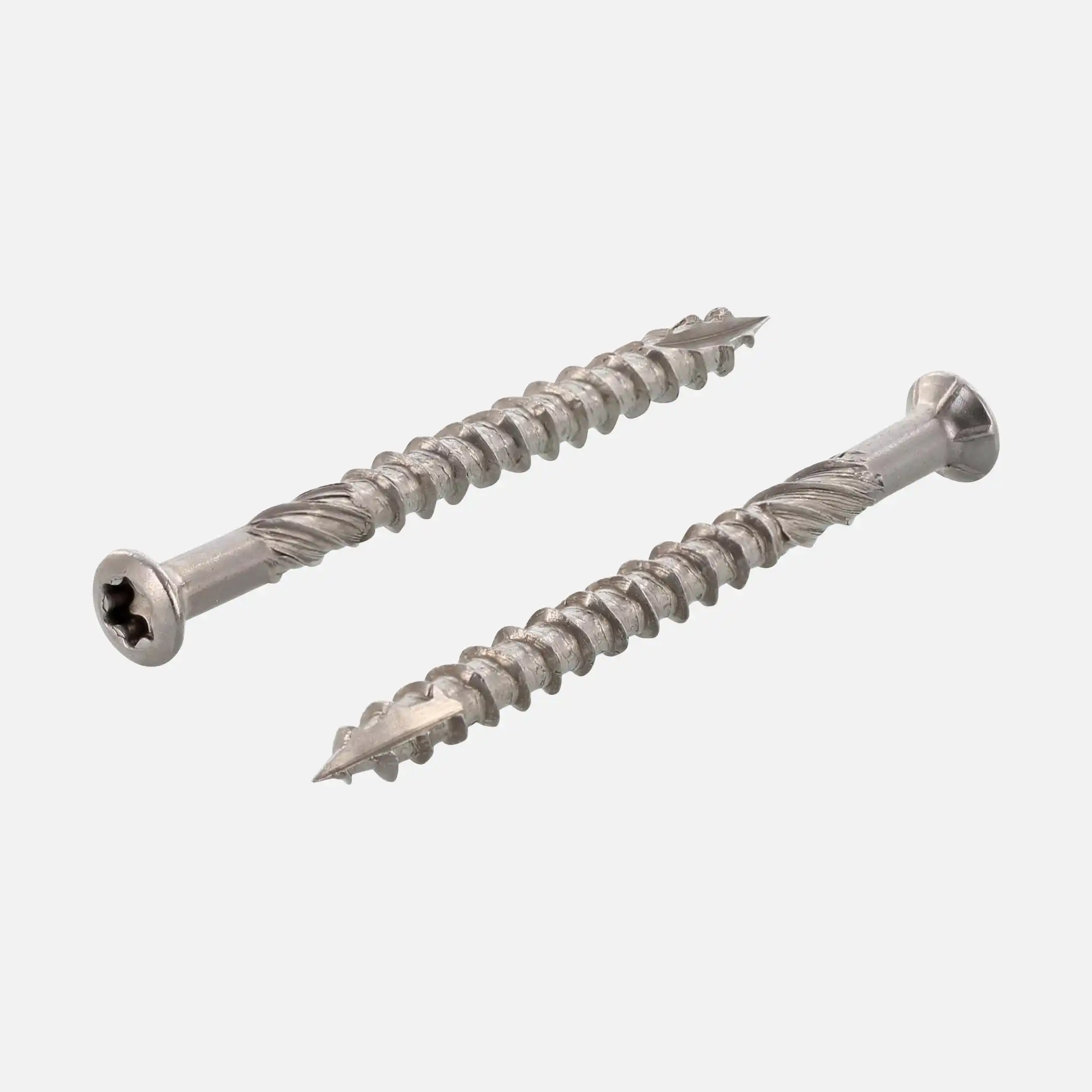 100 Terrassenschrauben 5x60mm - Edelstahl C1 - Linsensenkkopf mit Torx Antrieb