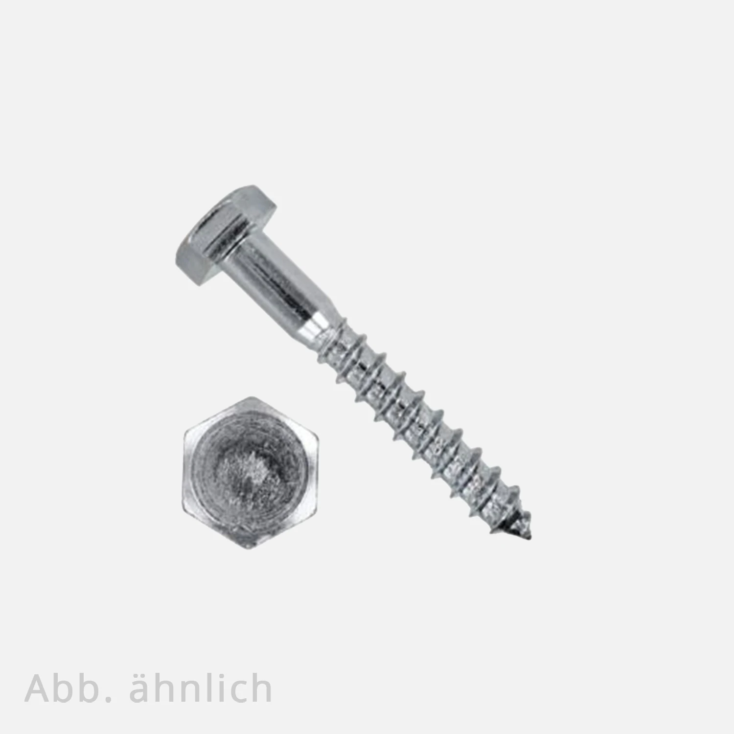 Schlüsselschraube / Sechskant-Holzschraube | DIN 571 | verzinkt