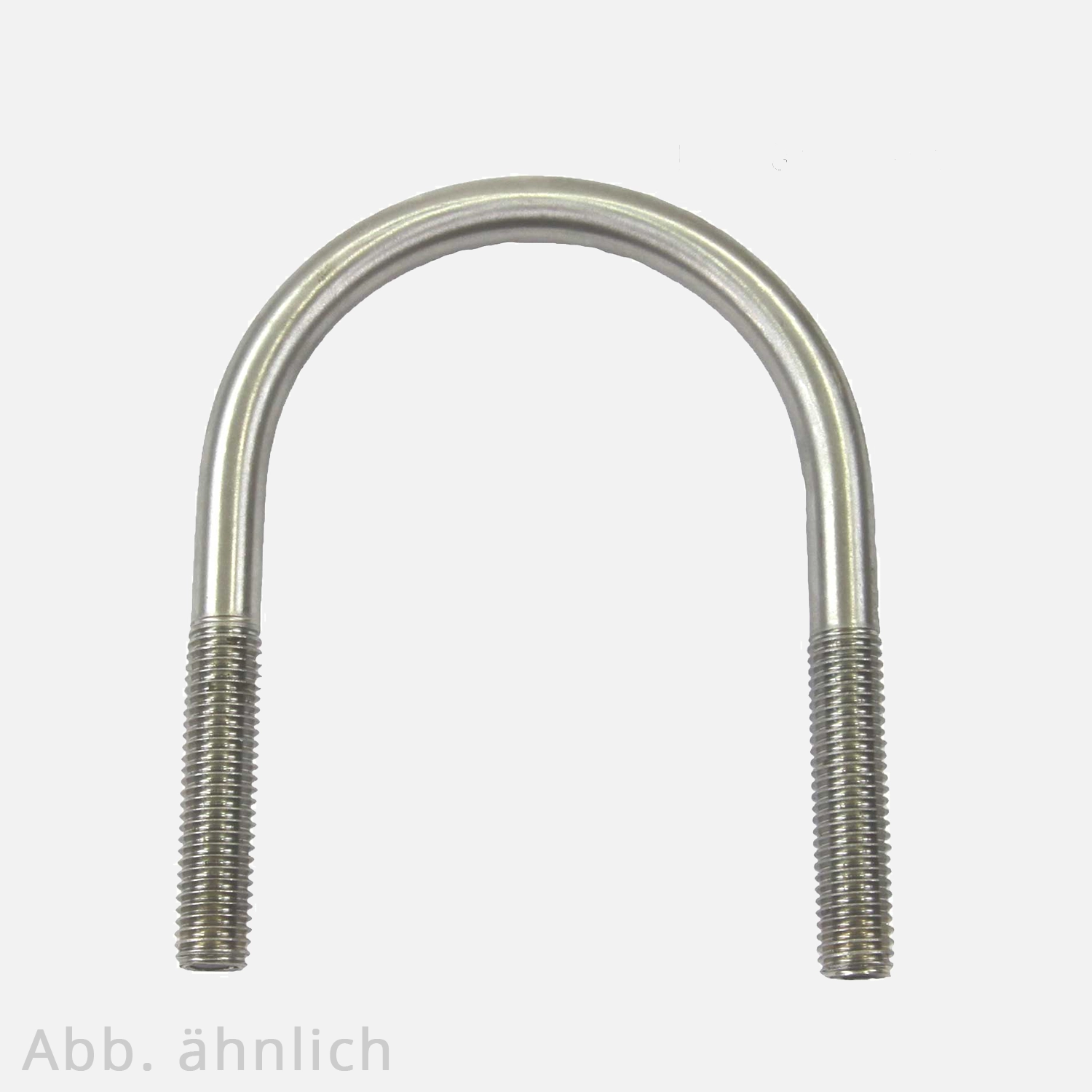 1 Rundstahlbügel 64 mm - für 50 mm Rohrnennweite - DIN 3570 - Edelstahl A4