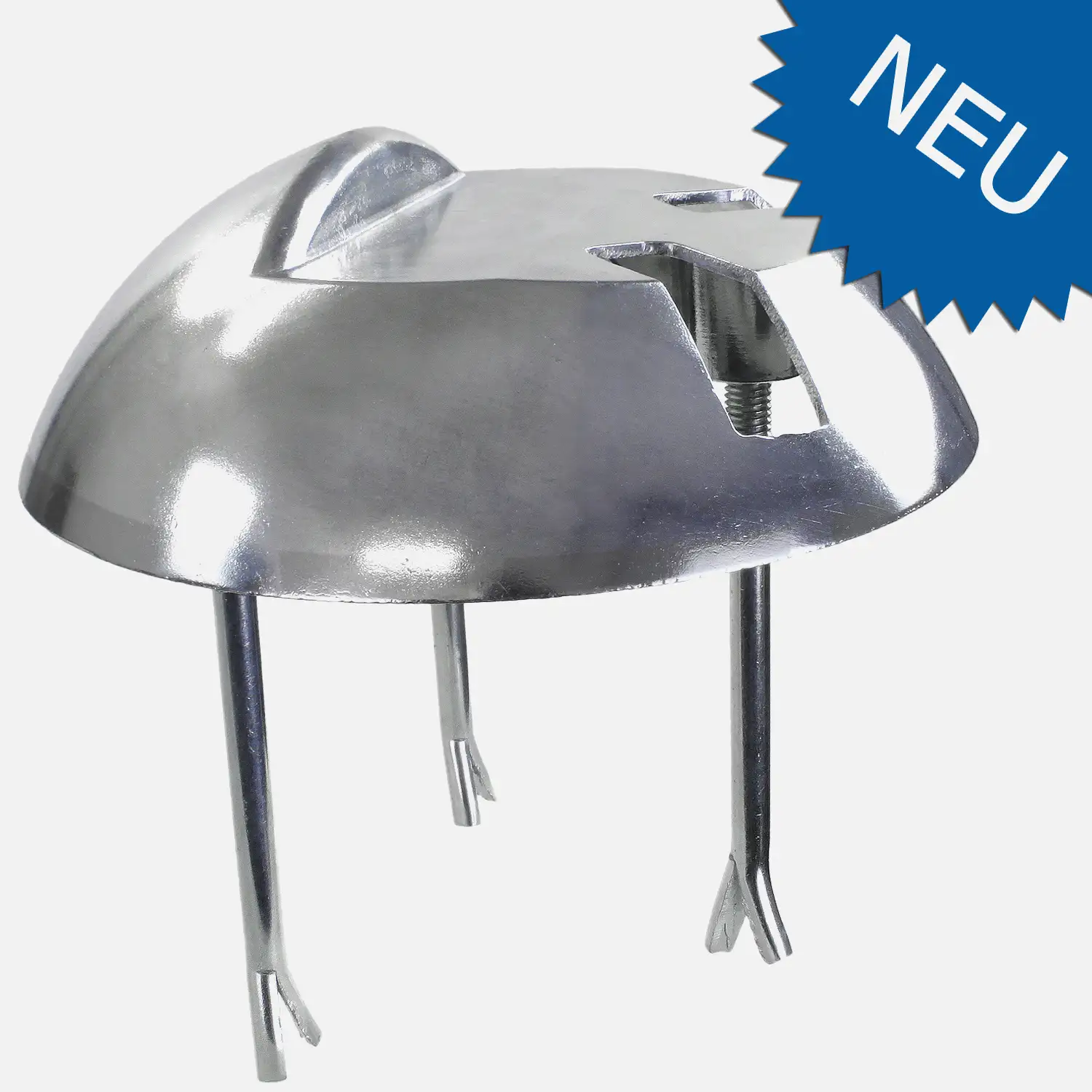 1 Alberts Auflaufstütze 205x65 mm - Aluminiumguss - mit Langlöchern