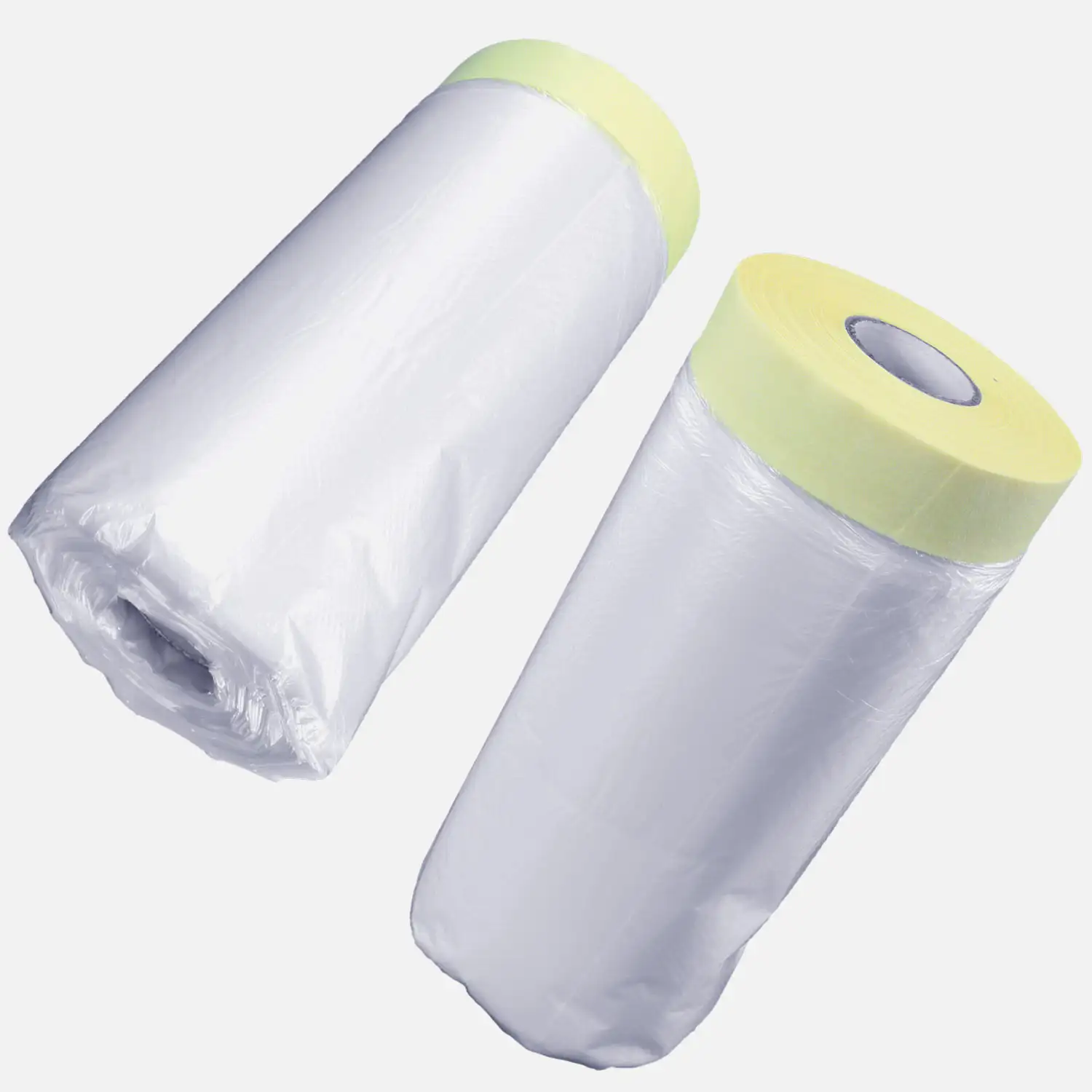 1 Rolle Gerband Abklebefolie, Folienvorhang, Kreppband, gelb, 10 my, 1,10 mx33 m