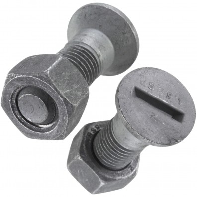 100 Senkschrauben mit Schlitz M12x35mm - DIN 7969 - 4.6 feuerverzinkt