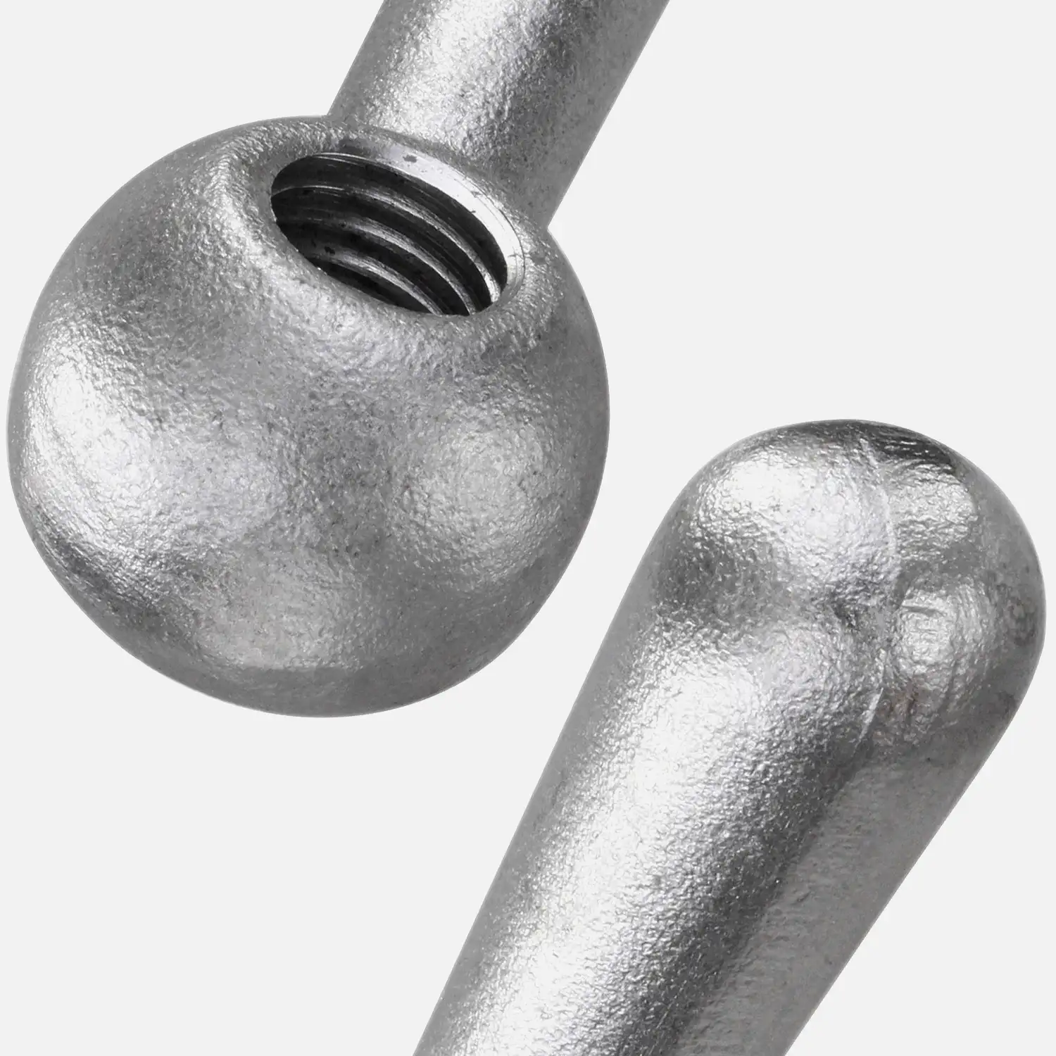 1 Kegelgriff 100 mm Grifflänge - DIN 99 - M12 Innengewinde - verzinkt