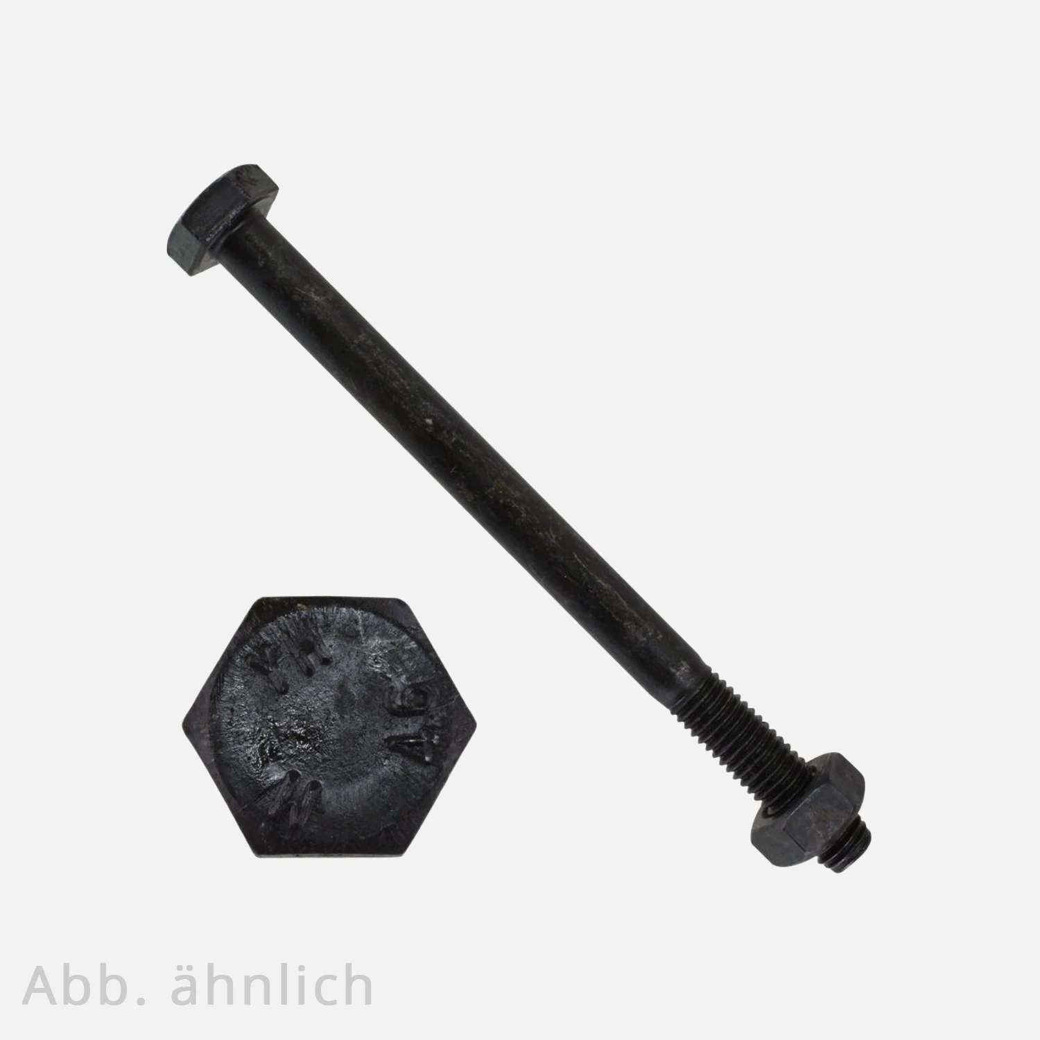 Sechskantschraube | DIN 601 | mit Mutter | blank