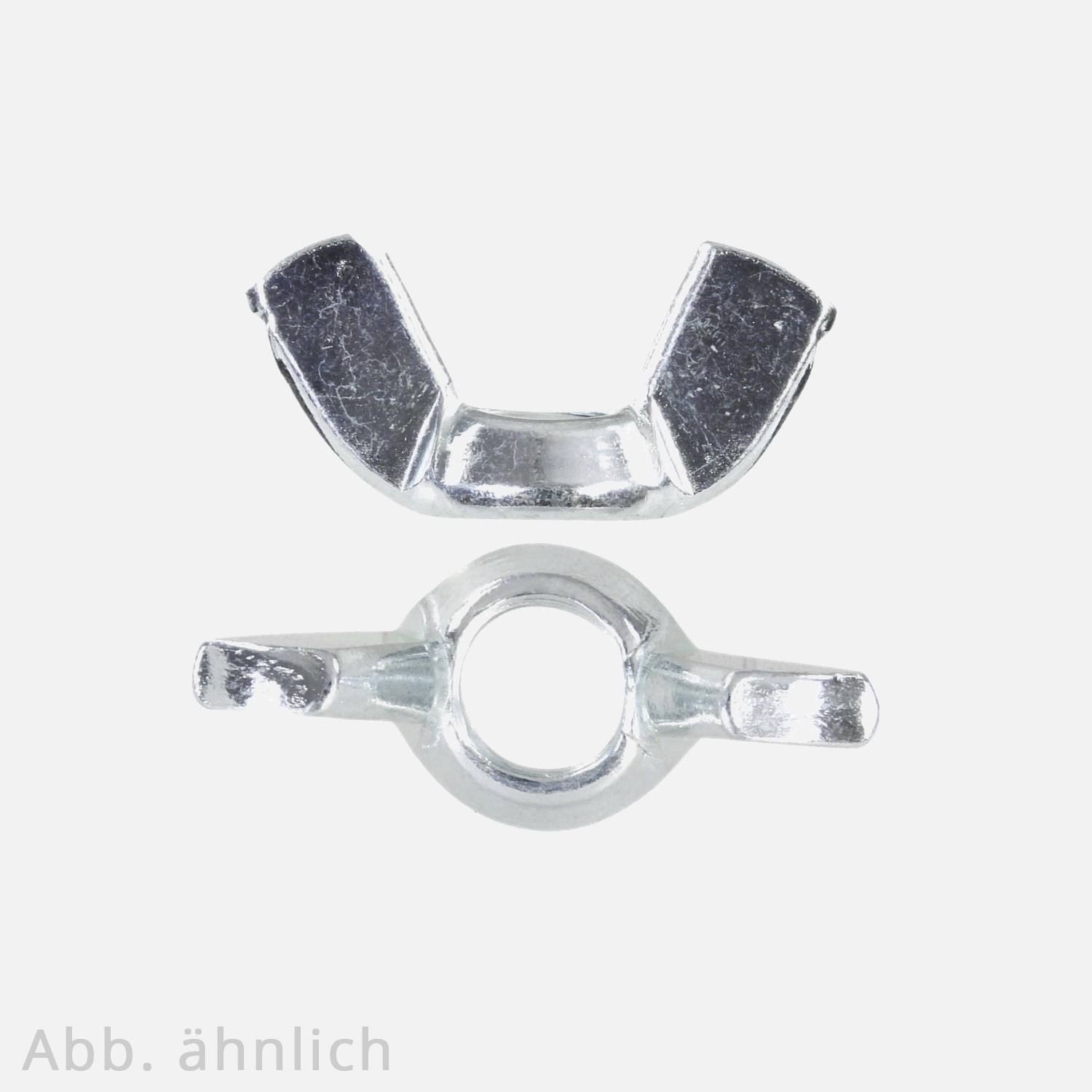 200 Flügelmuttern für M8 - amerikanische Form - verzinkt