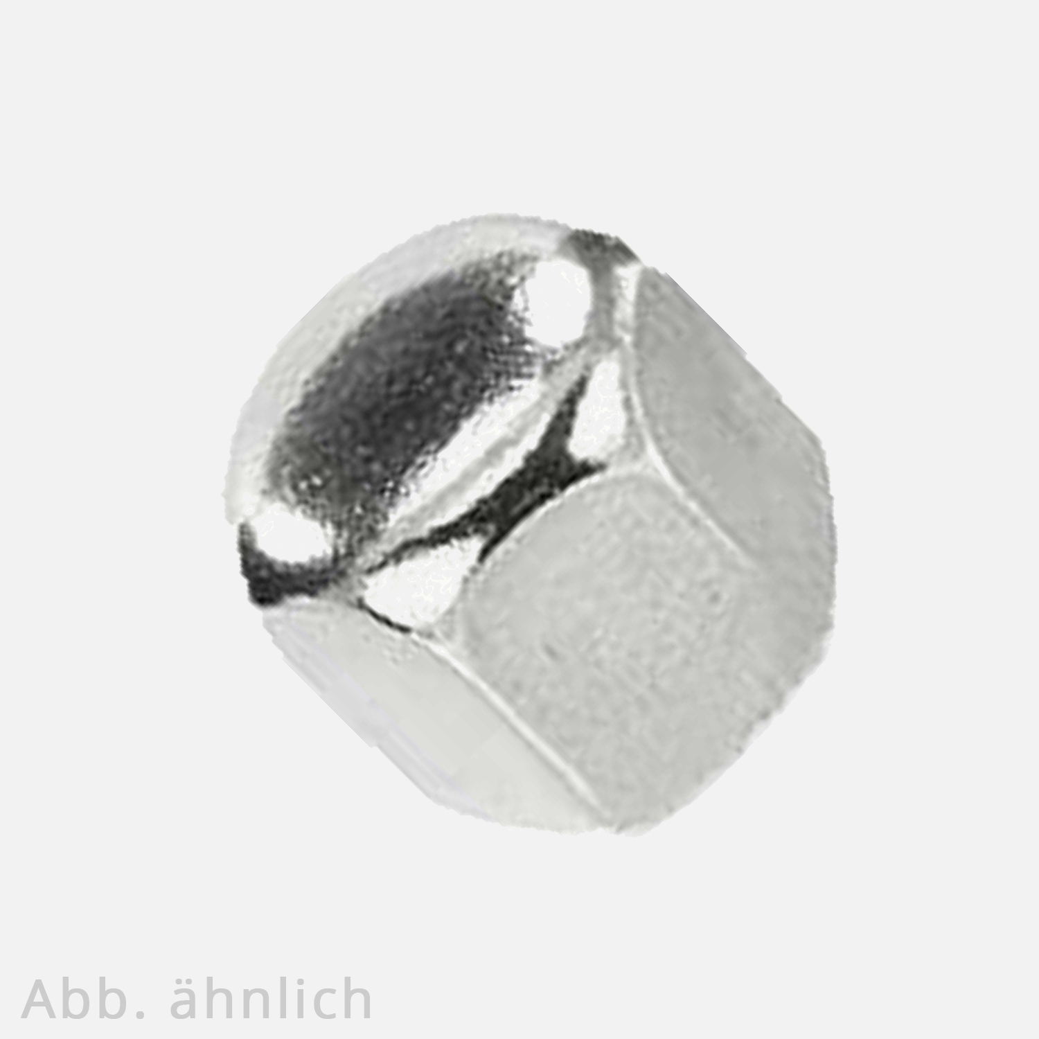 Sechskant-Hutmuttern, niedrige Form DIN 917 Edelstahl A2 M3 in ...
