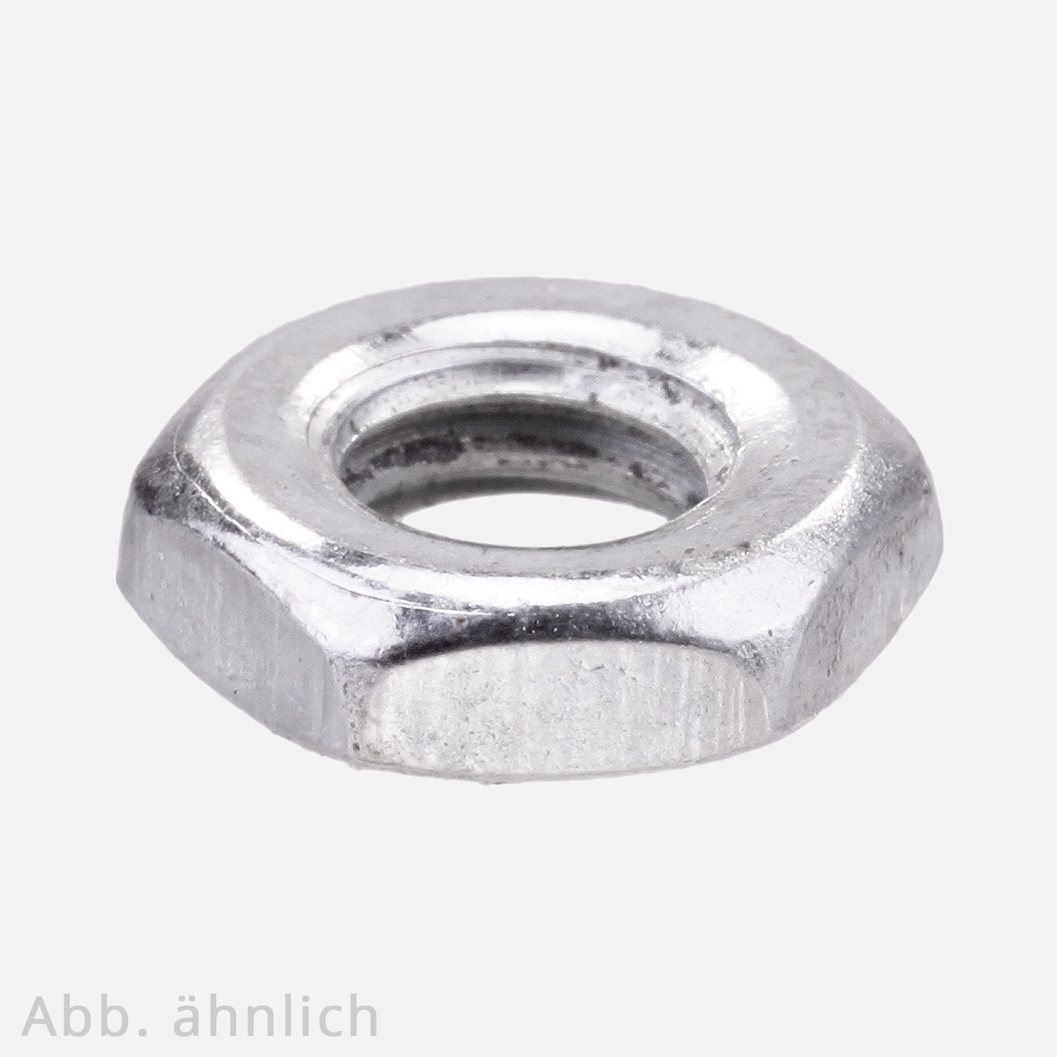 100 Sechskantmuttern M12 - SW19 - niedrig, Form B - galv. verzinkt - DIN 439 