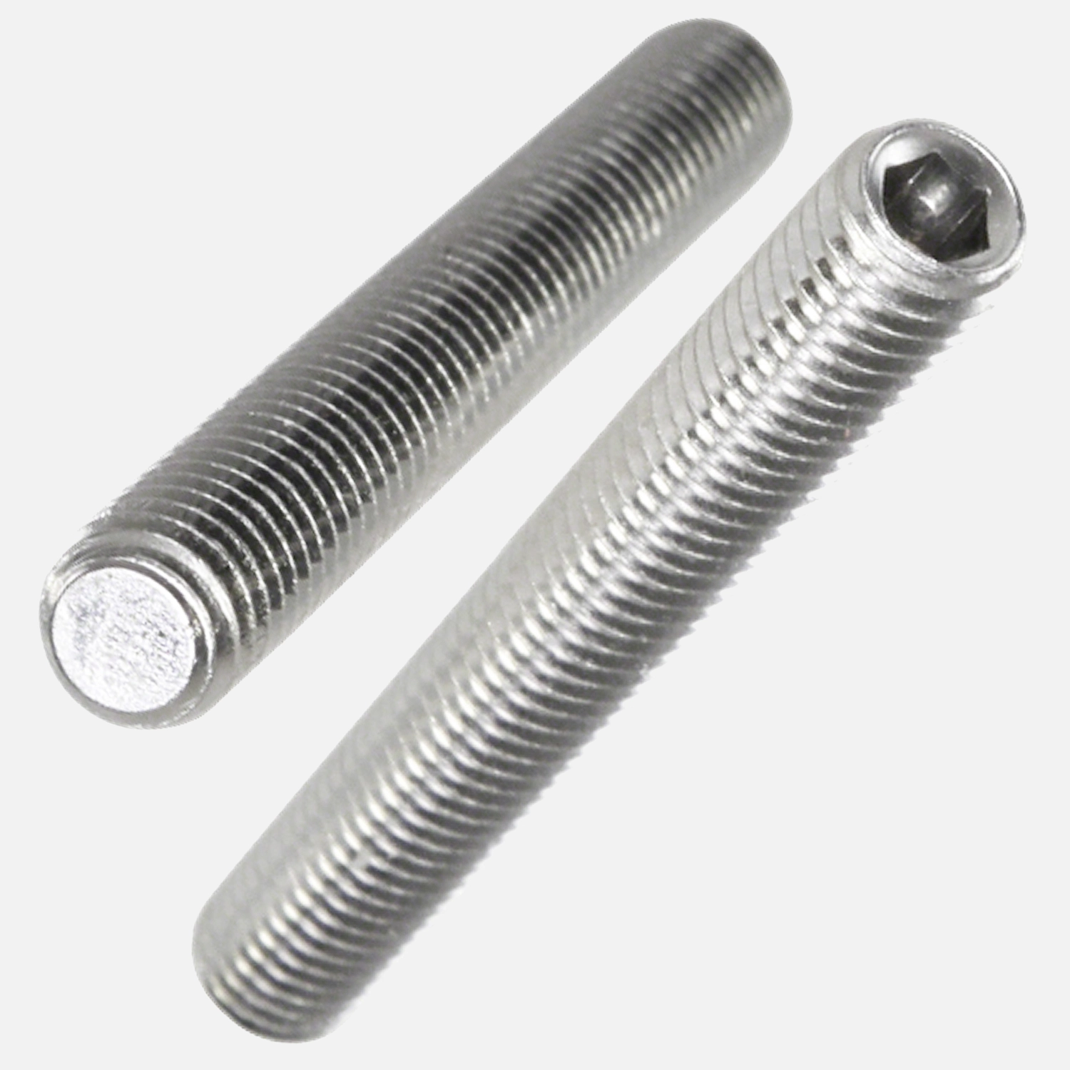 25 Gewindestifte M12x35 mm Kegelkuppe - DIN 913 / ISO 4026 - Edelstahl A2