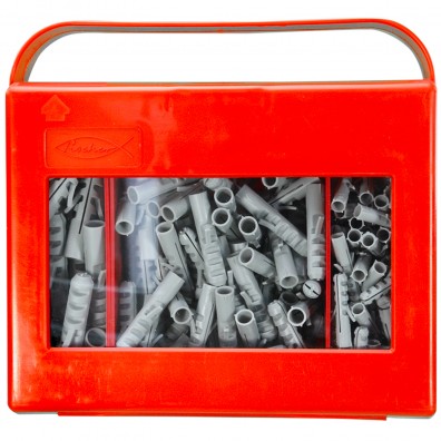 225 tlg. FISCHER Montagebox S Spreizdübel Sortiment mit 6x30 / 8x40 / 10x50 mm