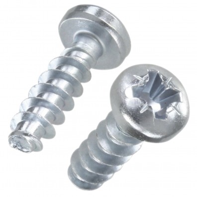 1000 Gewindefurchende Schrauben 3x6 mm - TYP RST - PZ1 - verzinkt