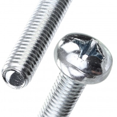 1000 Linsenschrauben M5x30 mm - DIN 7985 - PZ2 - 4.6 verzinkt