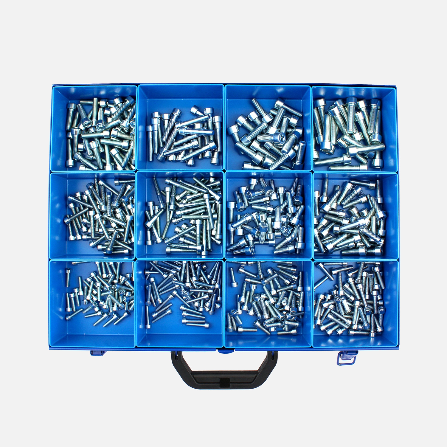 470 tlg Innensechskantschrauben Sortiment DIN 912 verzinkt 8.8 5x20 - 10x40