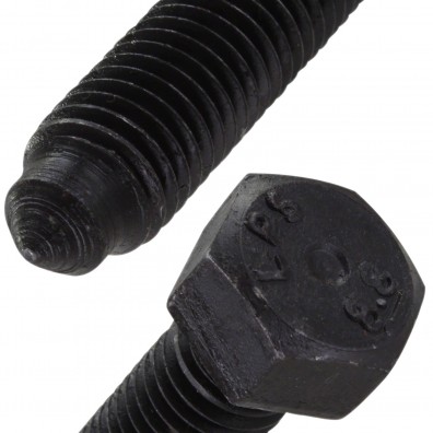 100 Sechskantschrauben M6x12 mm - DIN 564 - mit Rille - 8.8 blank