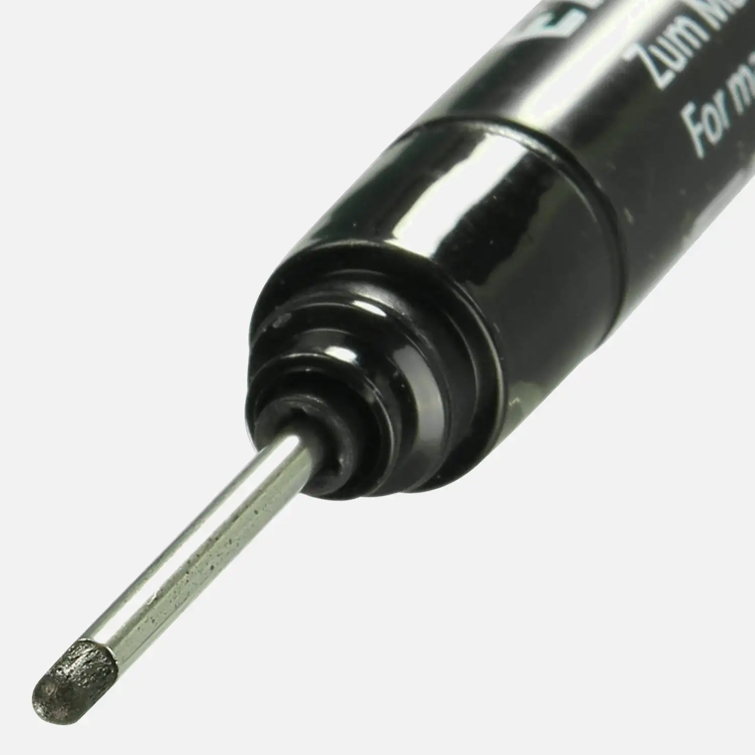 12 Tieflochmarker, für schwer zugängliche Stellen, Schwarz, Rundspitze, 0,7 mm