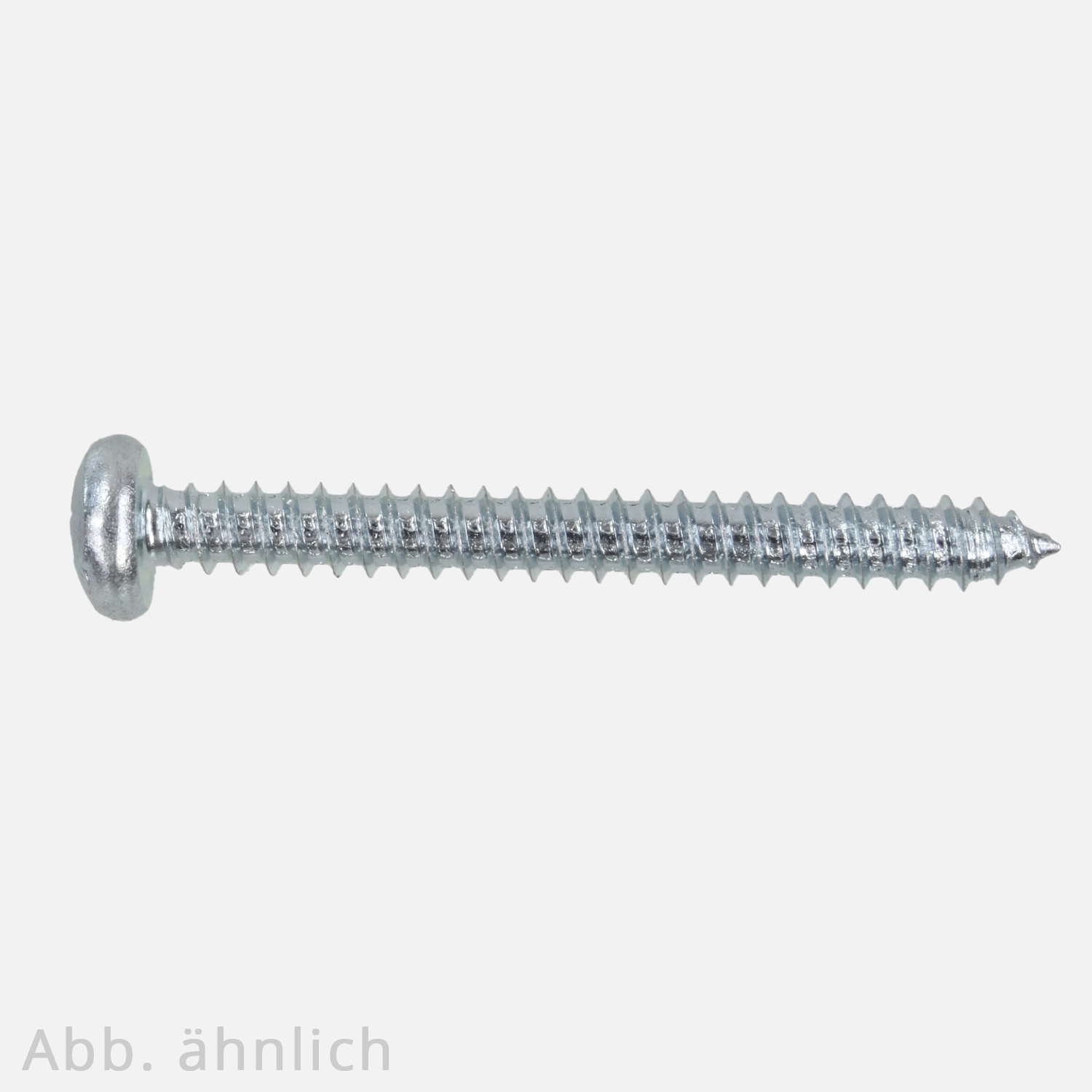 Linsen-Blechschraube | DIN 7981 | Form C | mit Spitze | PZ | verzinkt 