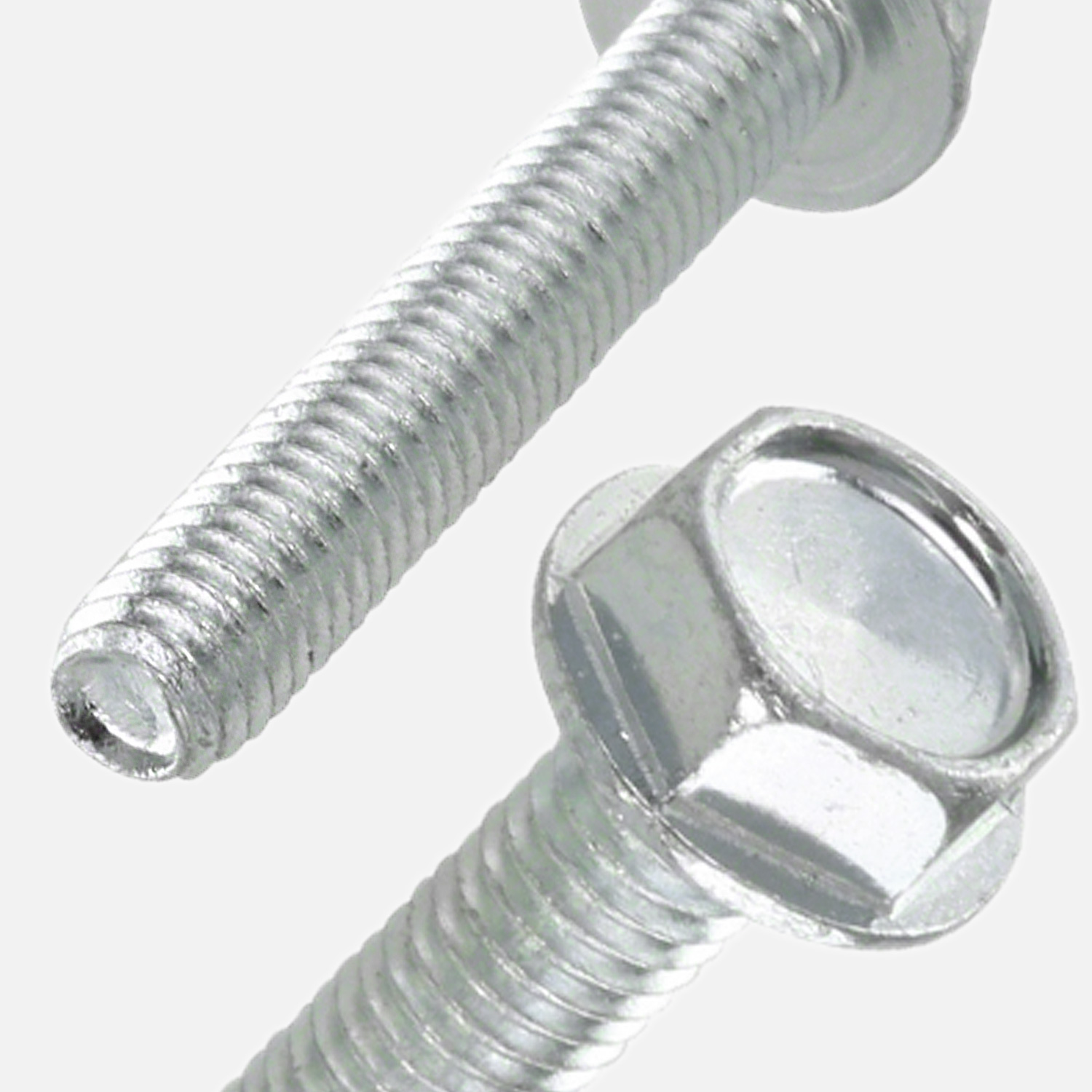 1000 Gewindefurchende Schrauben M5x12mm - DIN 7500 Form D - SW 8 - verzinkt