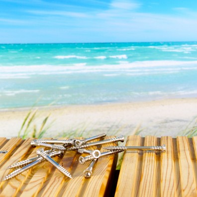 100 JD Plus Terrassenschrauben 5x60mm - Edelstahl A4 - Senkkopf mit Torx Antrieb