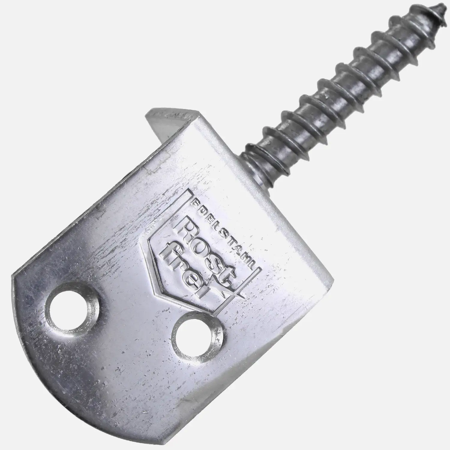 50 Alberts Flechtzaunhalter - 83x32x30x38 mm - L-Form - Edelstahl