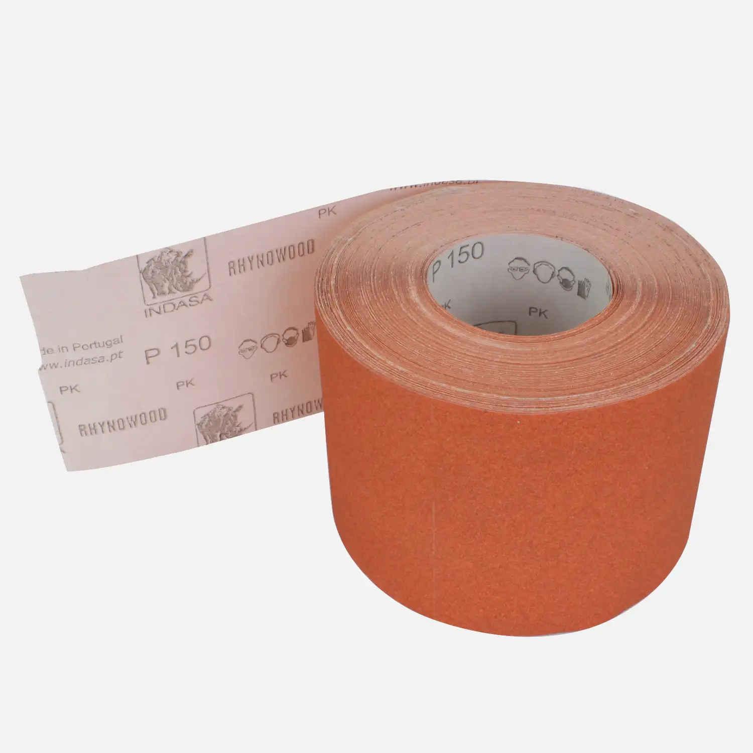 1 Rolle Schleifpapier P150, 115mm, 7,10m, rot