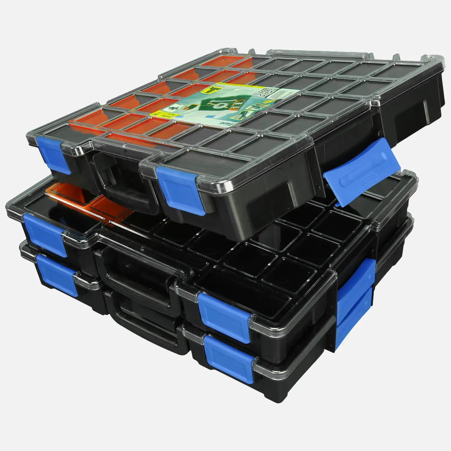 1 Allit Sortimentskasten - EuroPlus Pro K 44/12-6 - 405x320x60 mm mit 12 Fächer